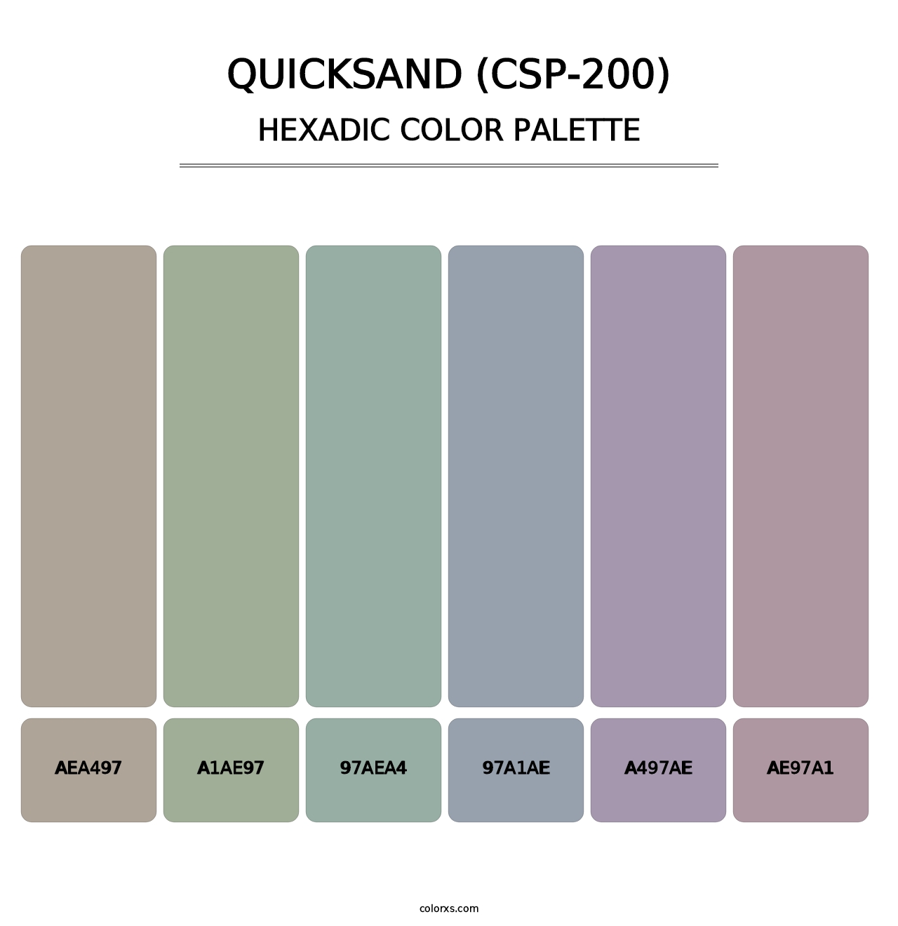 Quicksand (CSP-200) - Hexadic Color Palette