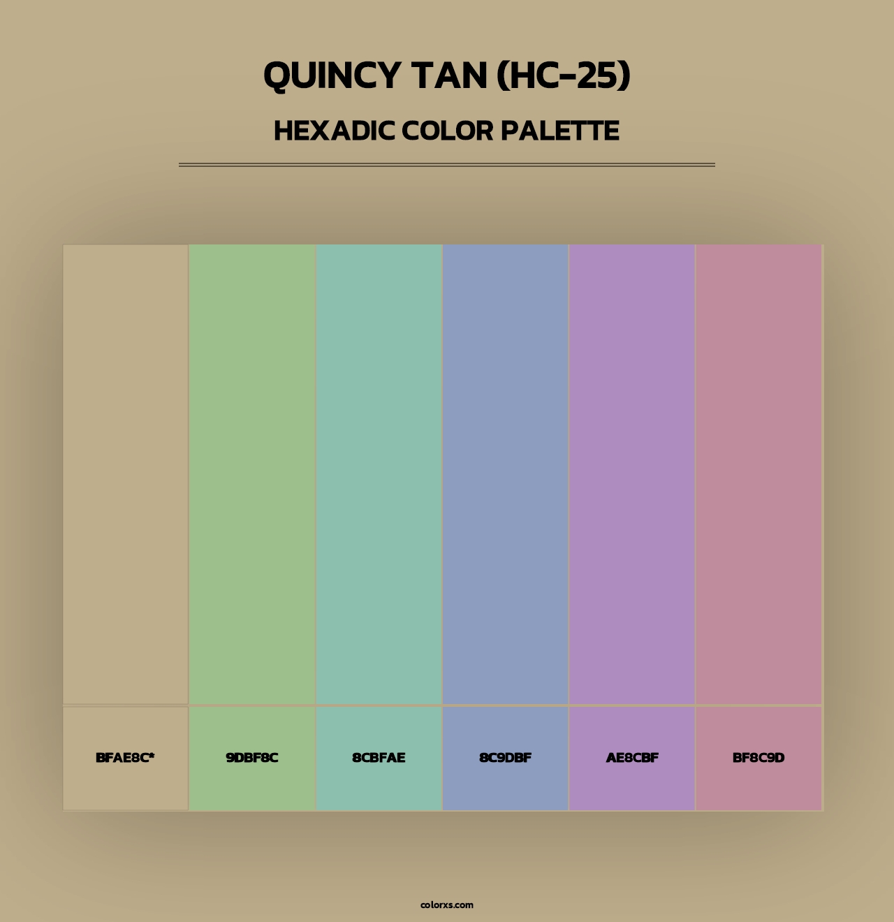 Quincy Tan (HC-25) - Hexadic Color Palette