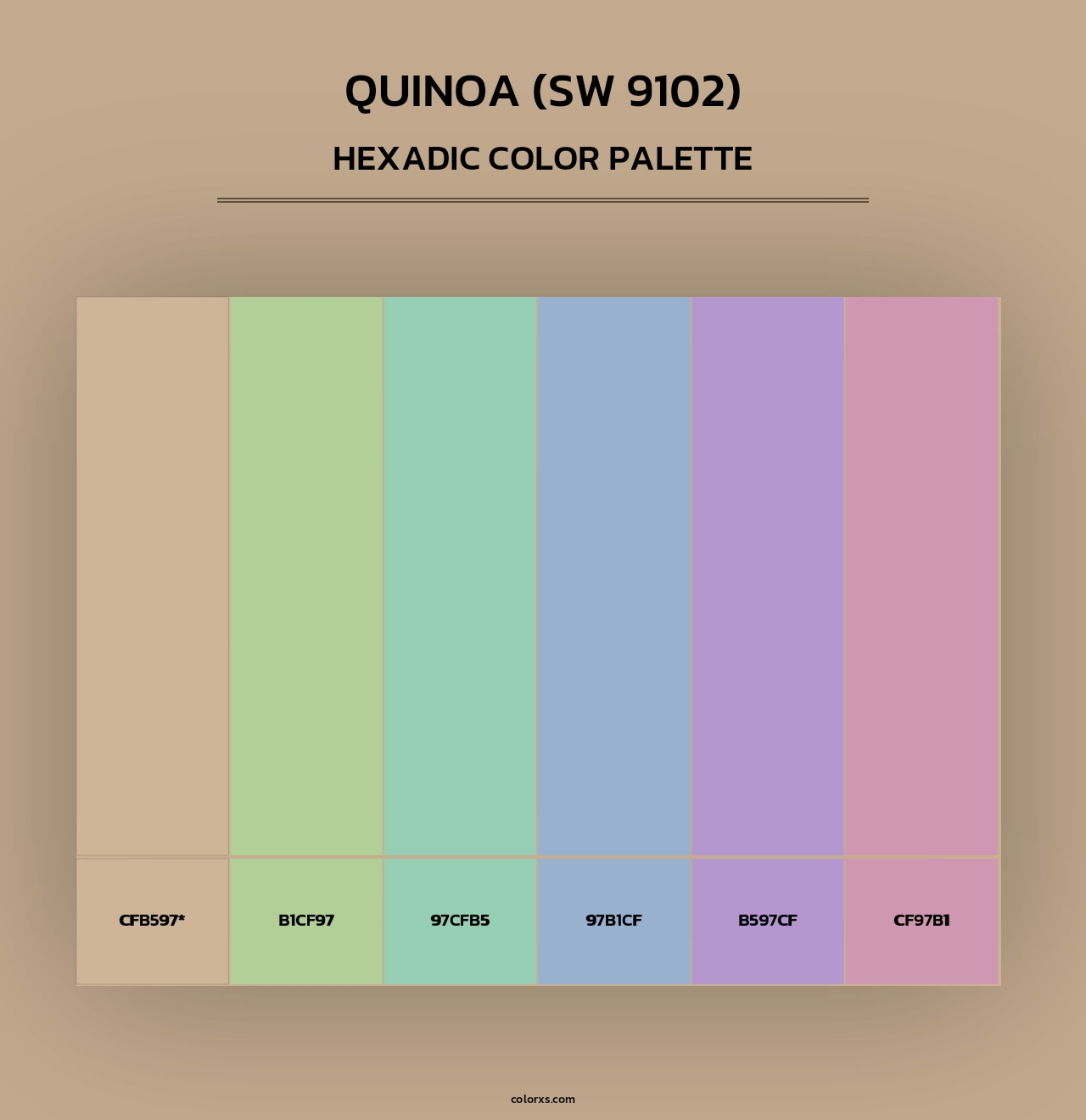 Quinoa (SW 9102) - Hexadic Color Palette