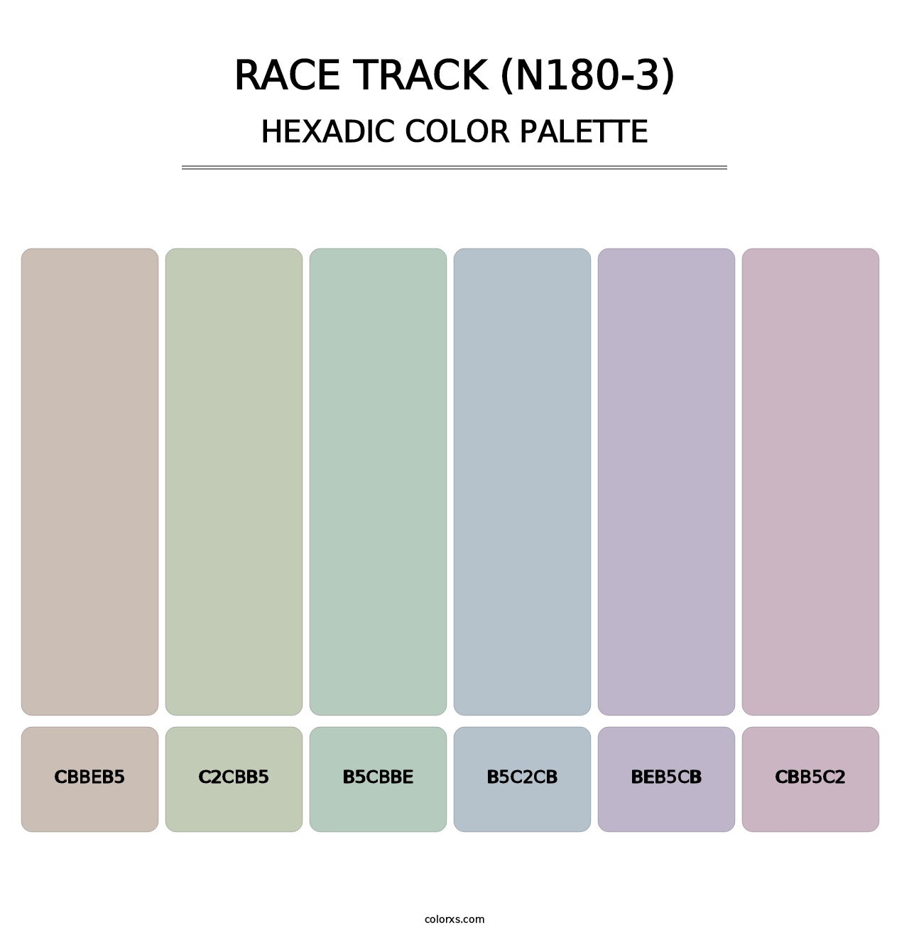 Race Track (N180-3) - Hexadic Color Palette