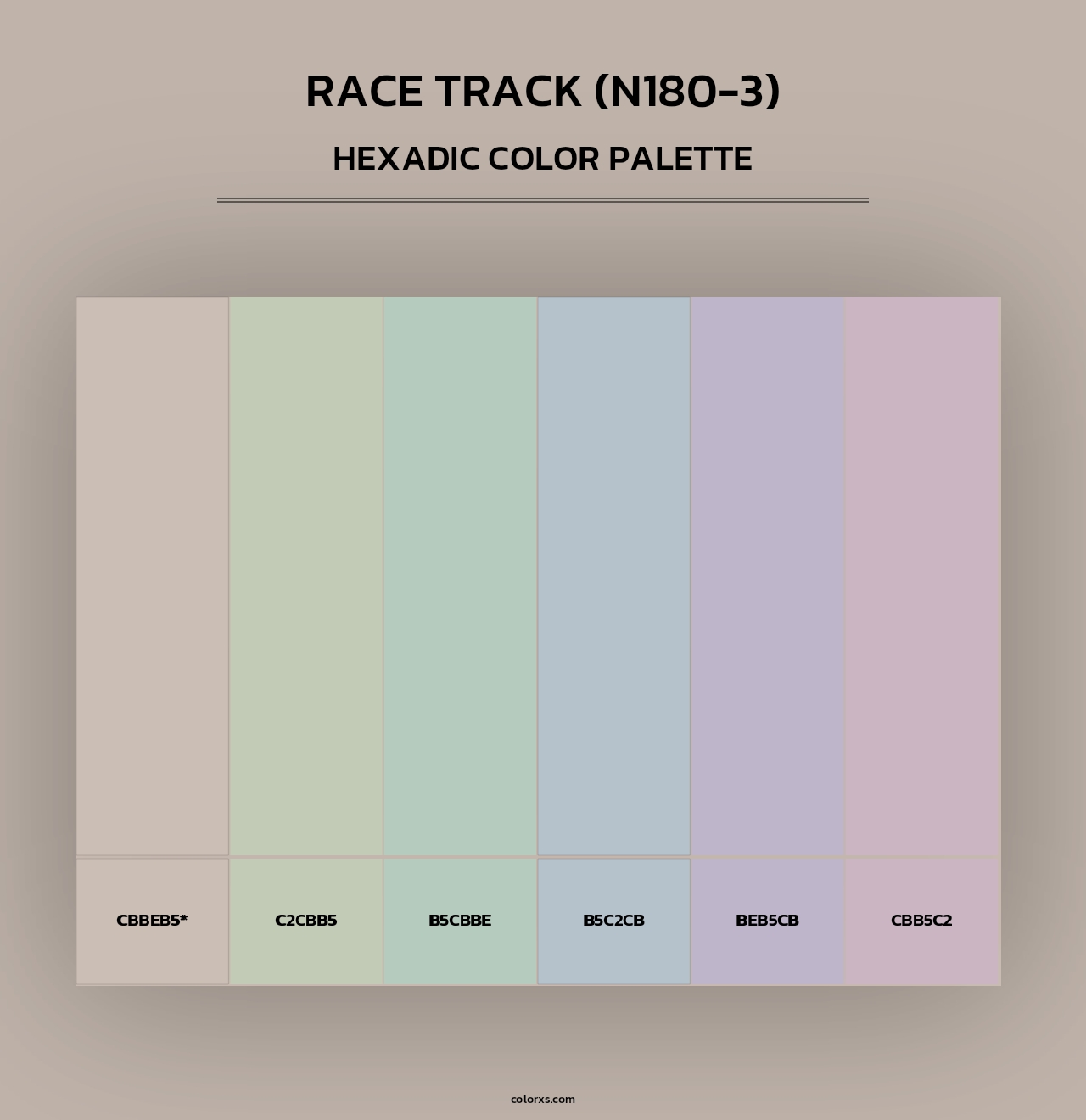 Race Track (N180-3) - Hexadic Color Palette