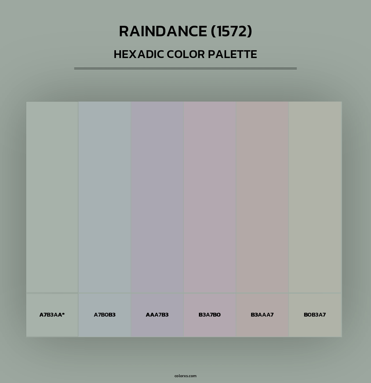 Raindance (1572) - Hexadic Color Palette