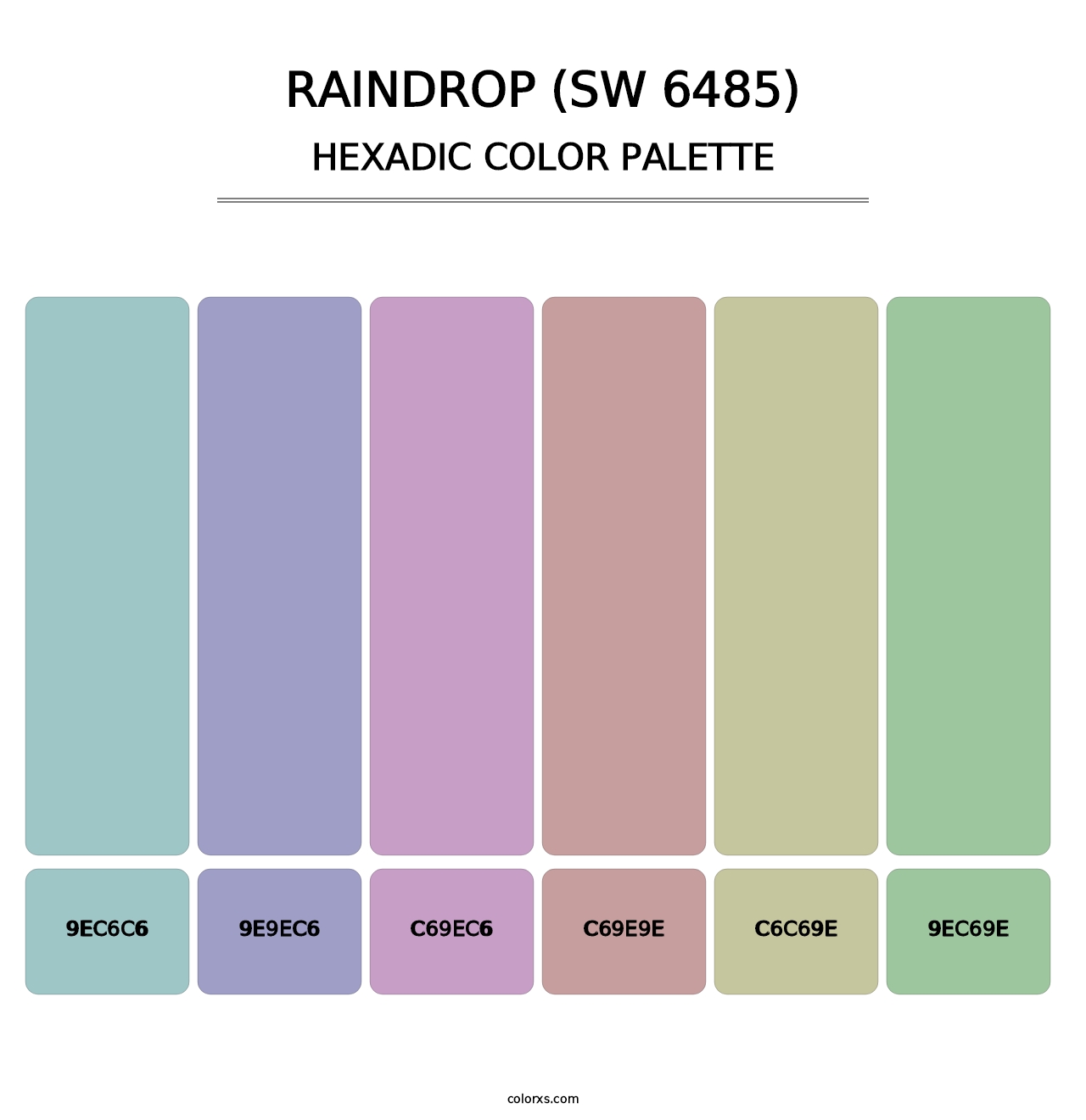 Raindrop (SW 6485) - Hexadic Color Palette