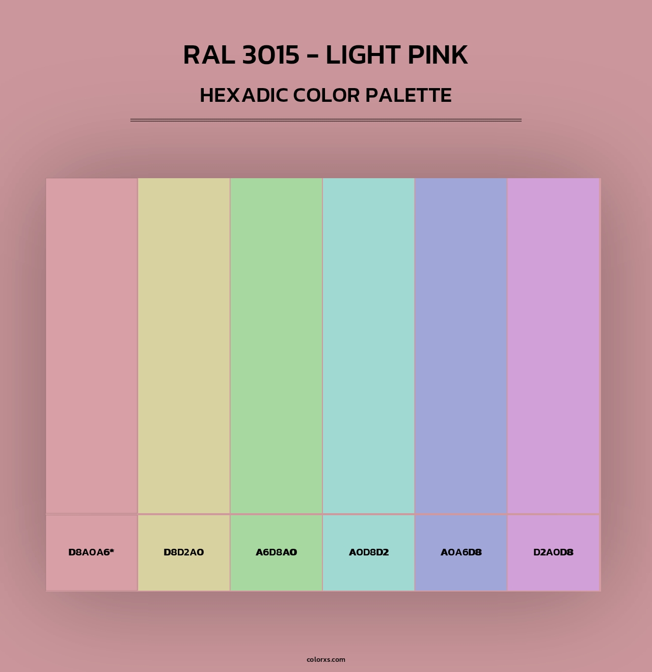 RAL 3015 - Light Pink - Hexadic Color Palette