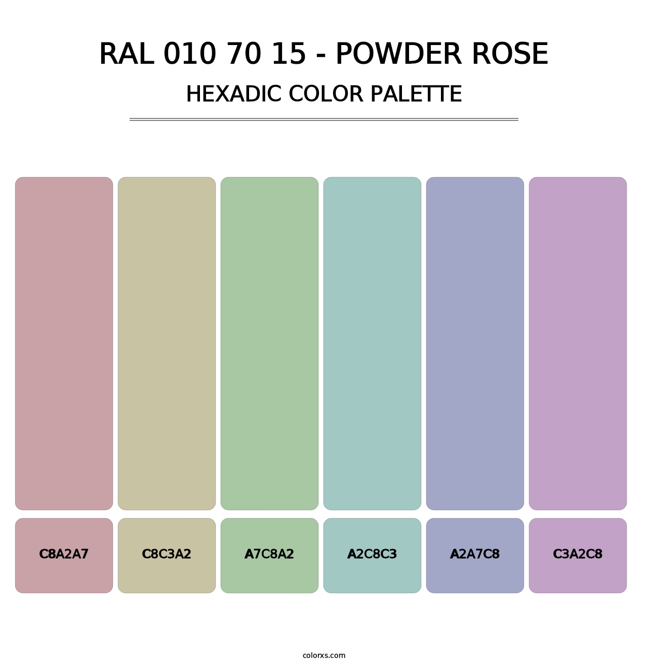 RAL 010 70 15 - Powder Rose - Hexadic Color Palette
