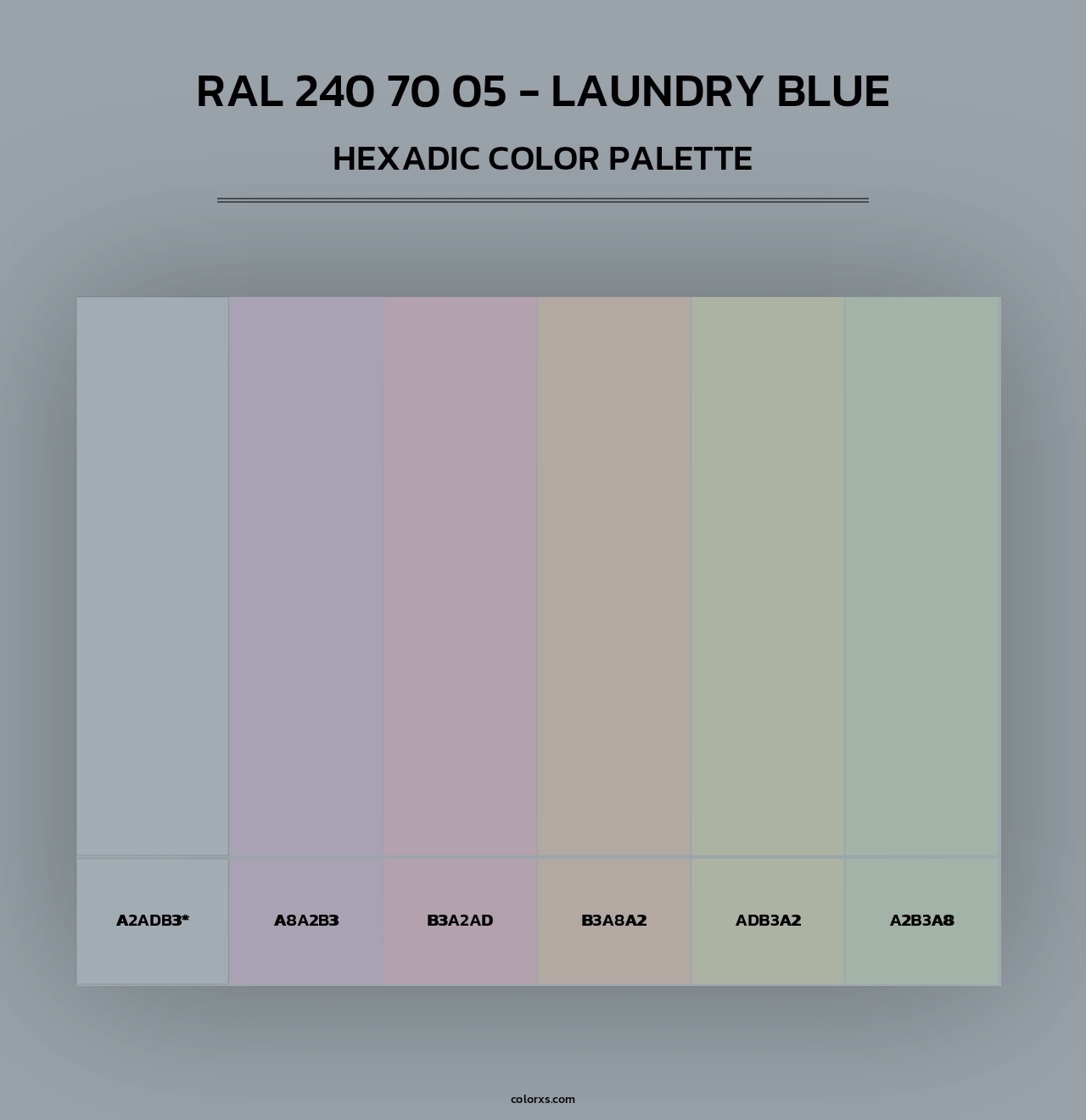 RAL 240 70 05 - Laundry Blue - Hexadic Color Palette
