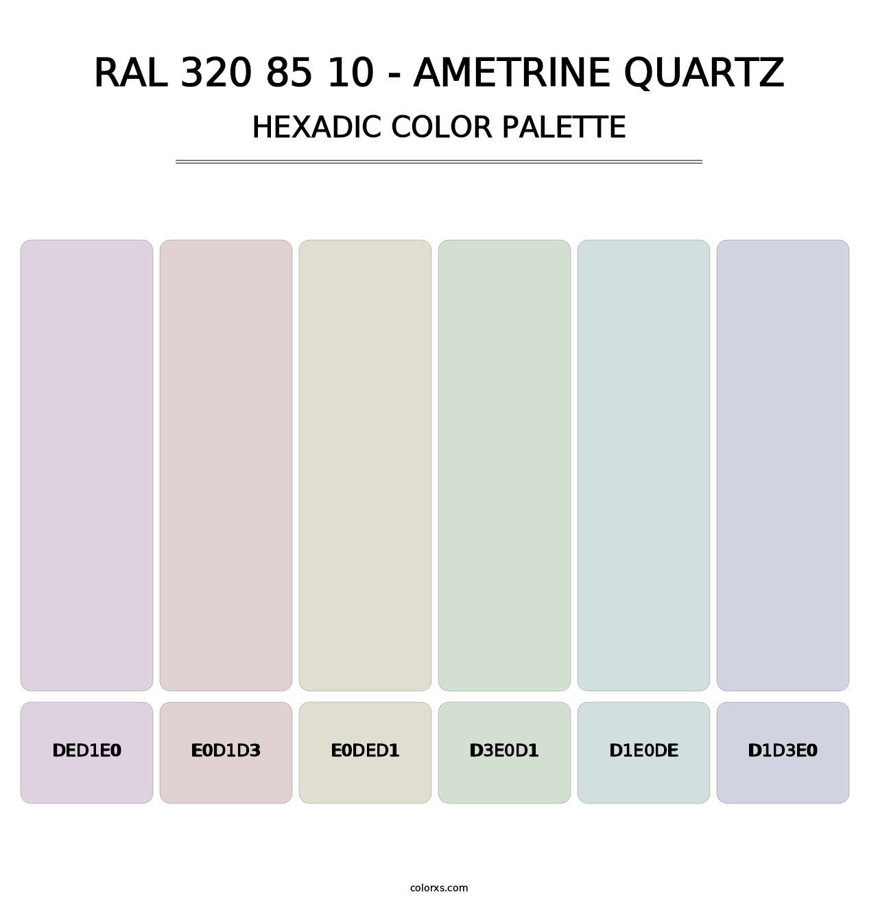 RAL 320 85 10 - Ametrine Quartz - Hexadic Color Palette