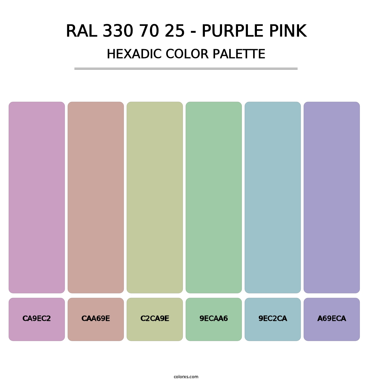 RAL 330 70 25 - Purple Pink - Hexadic Color Palette