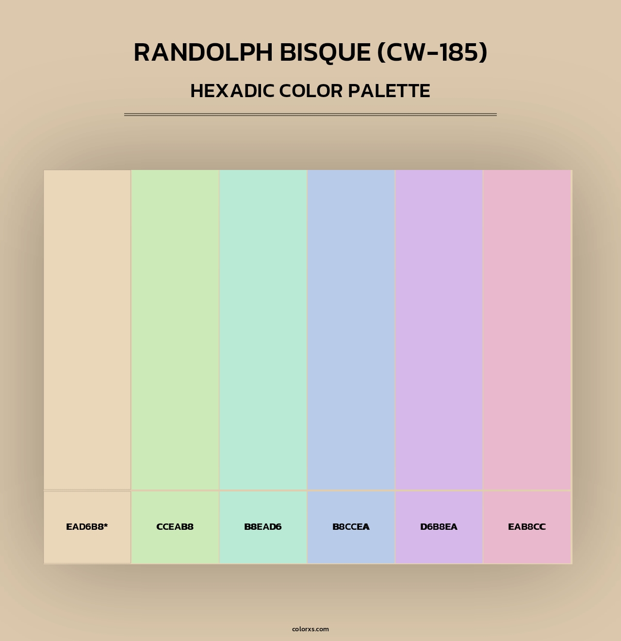 Randolph Bisque (CW-185) - Hexadic Color Palette