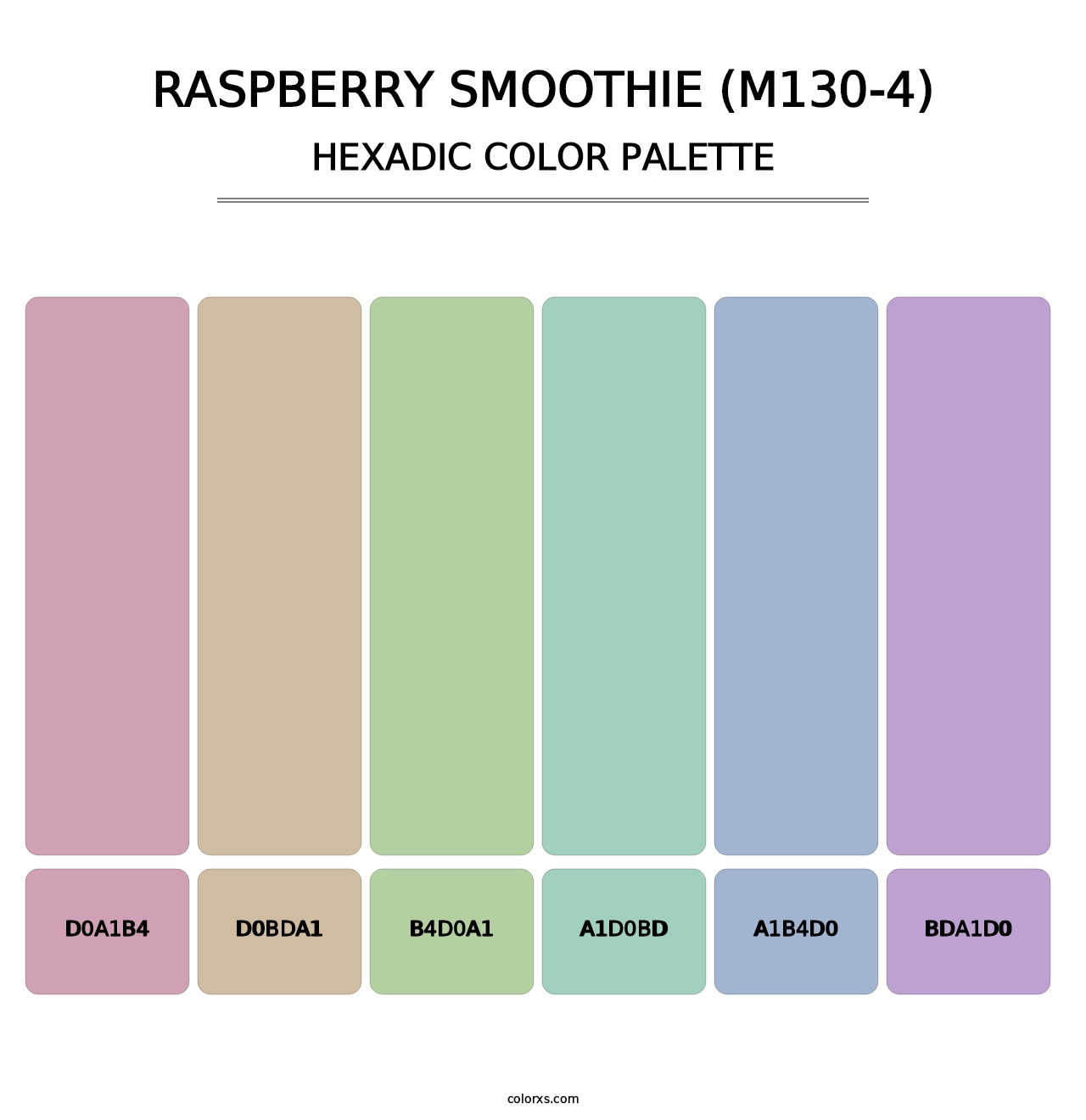 Raspberry Smoothie (M130-4) - Hexadic Color Palette