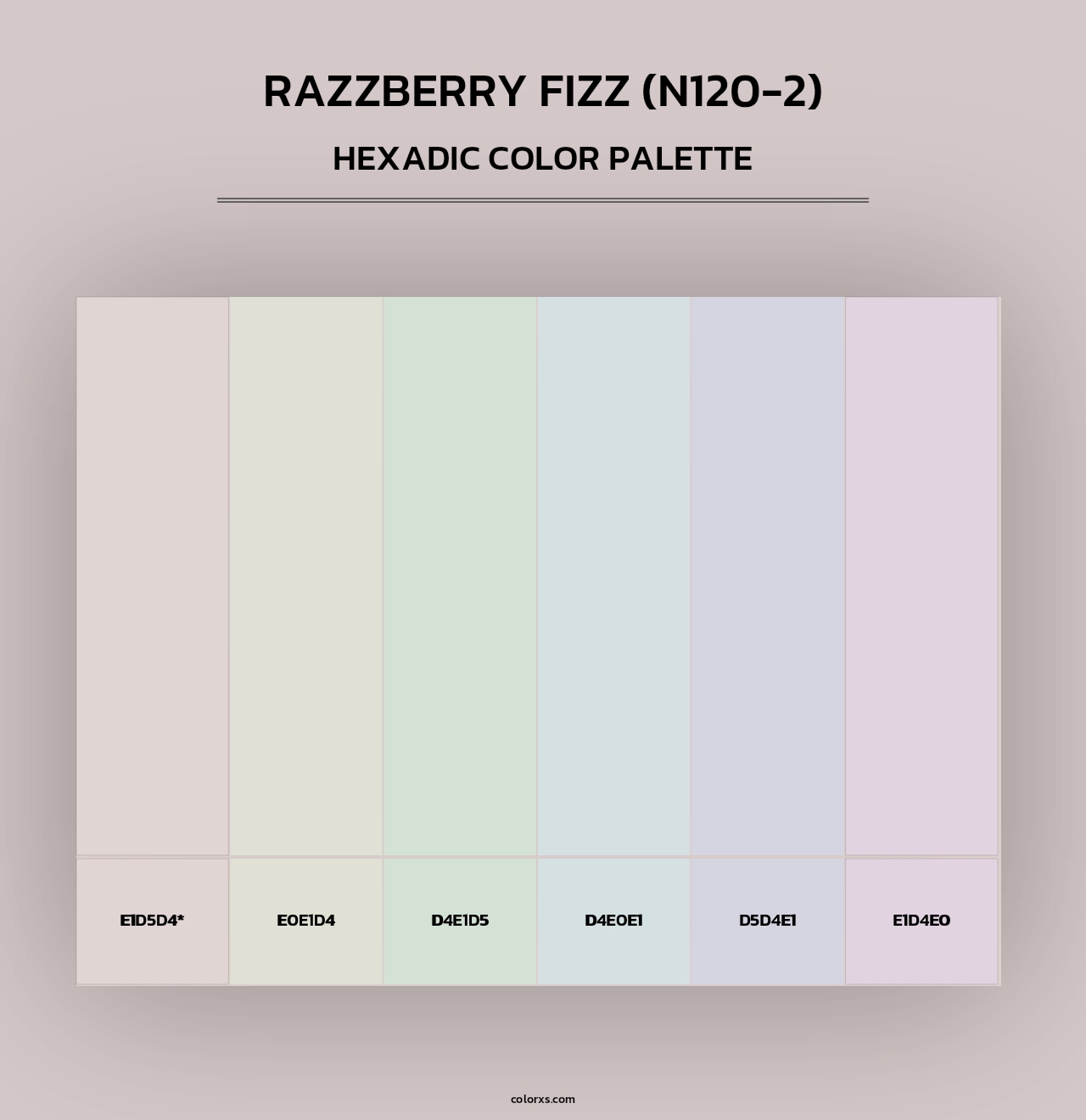 Razzberry Fizz (N120-2) - Hexadic Color Palette