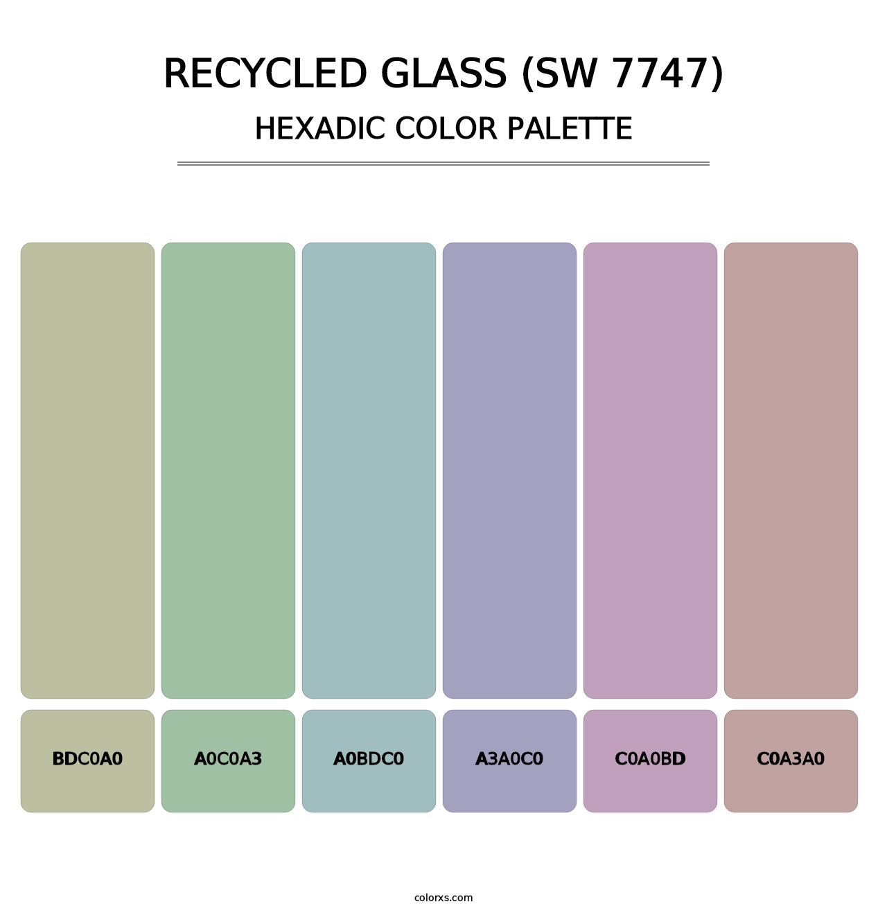 Recycled Glass (SW 7747) - Hexadic Color Palette