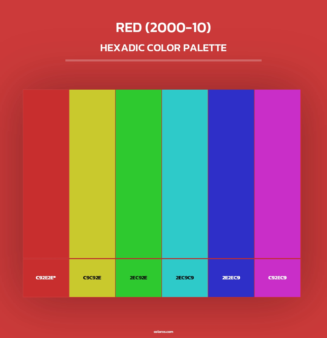 Red (2000-10) - Hexadic Color Palette