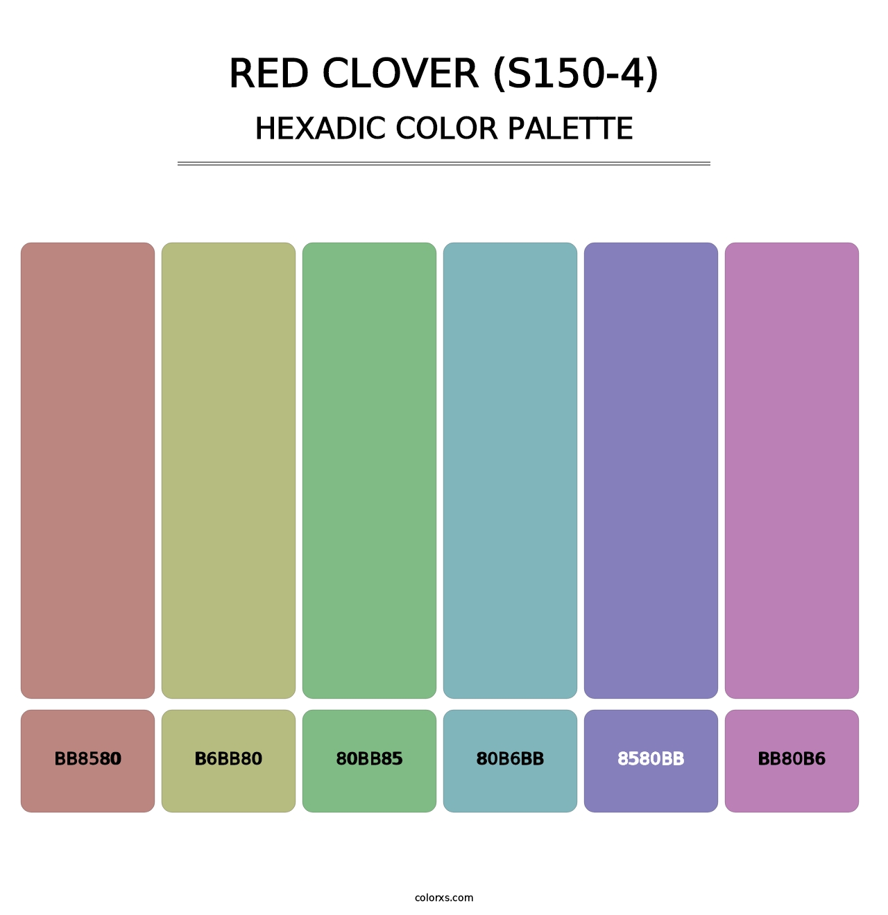 Red Clover (S150-4) - Hexadic Color Palette