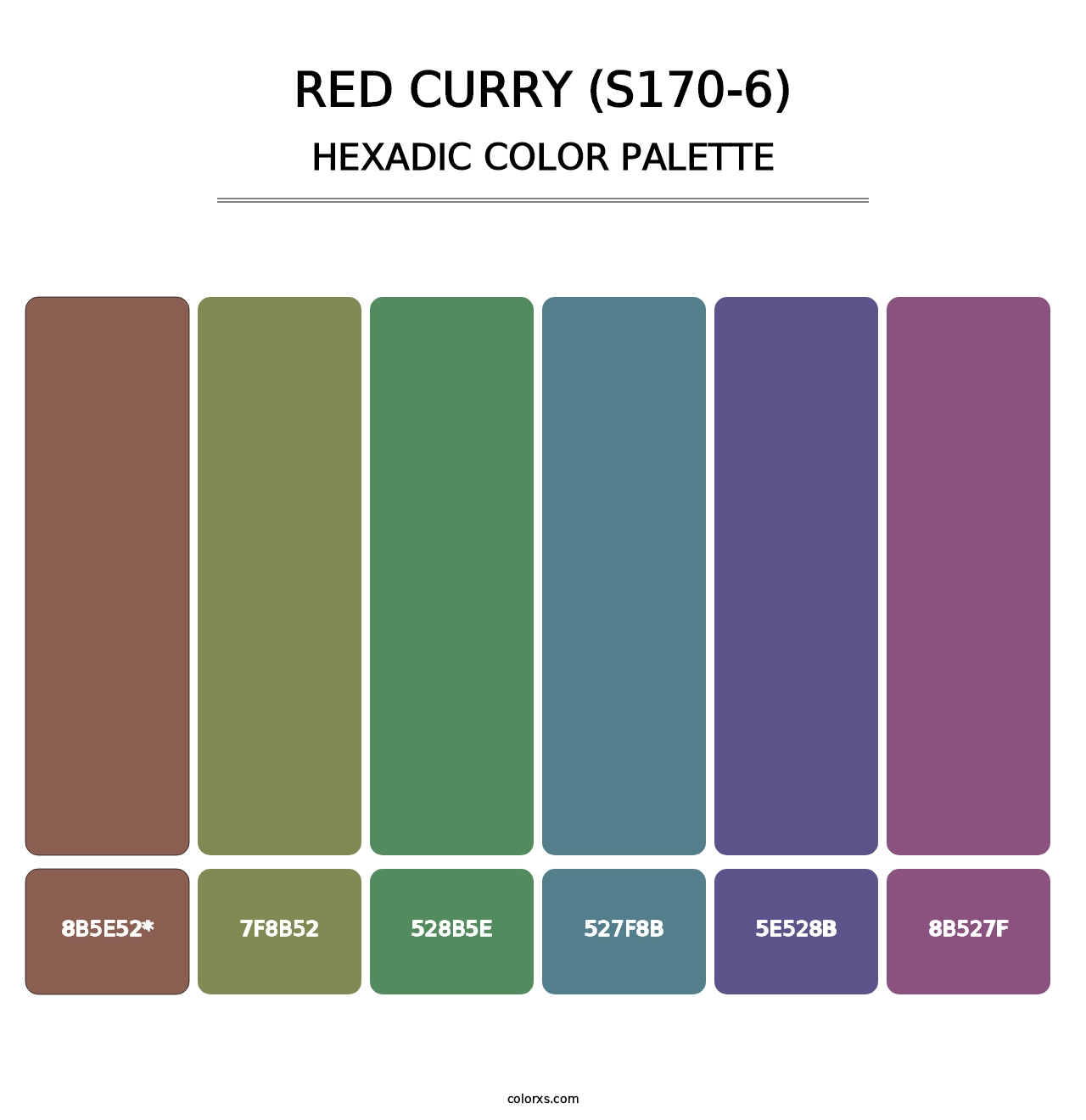 Red Curry (S170-6) - Hexadic Color Palette
