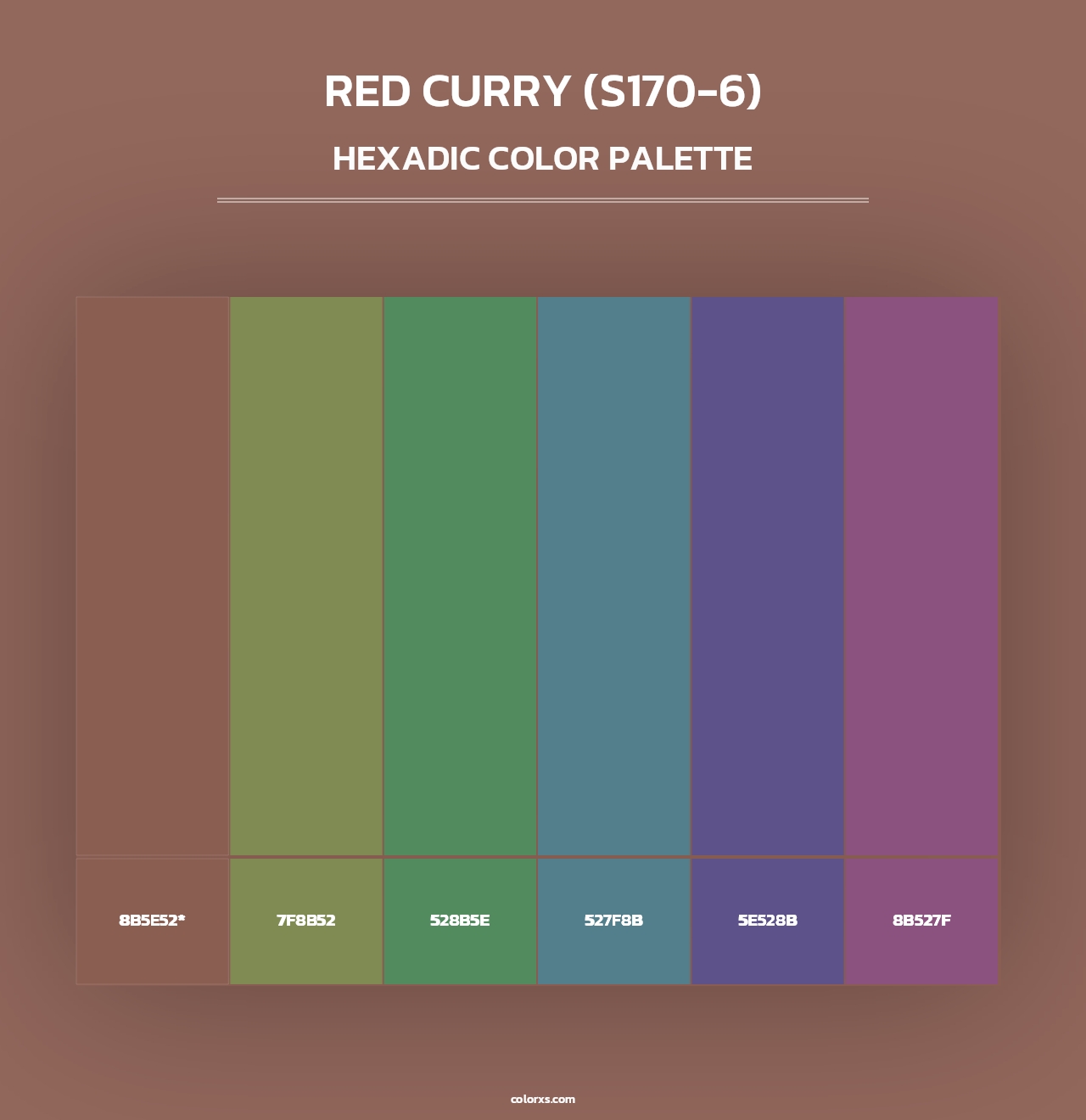 Red Curry (S170-6) - Hexadic Color Palette
