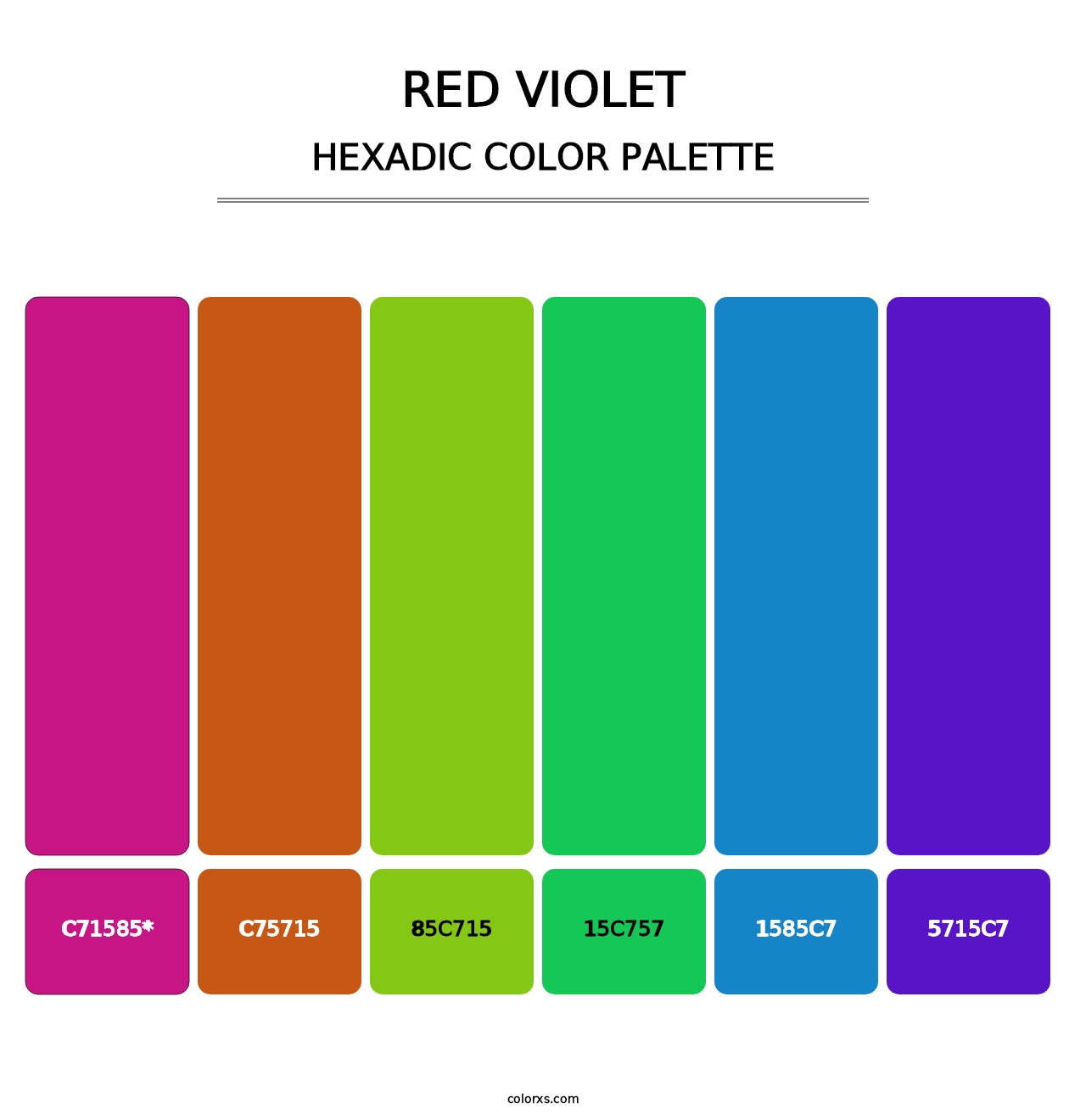 Red Violet - Hexadic Color Palette