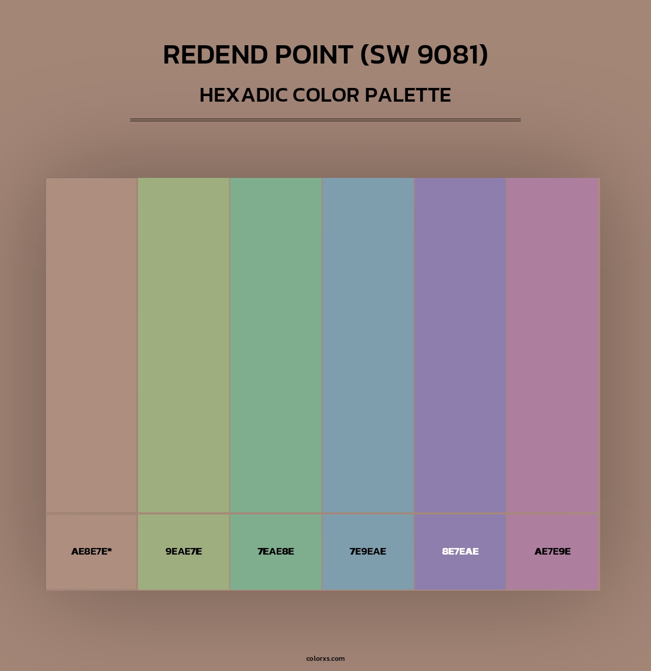 Redend Point (SW 9081) - Hexadic Color Palette
