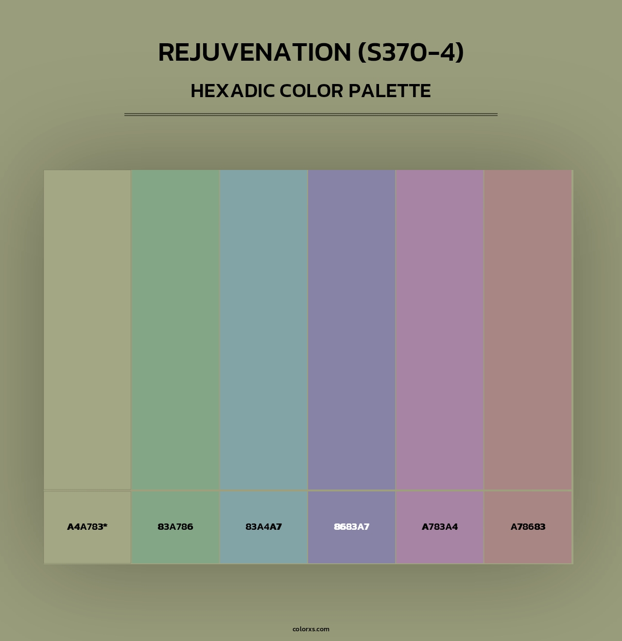 Rejuvenation (S370-4) - Hexadic Color Palette