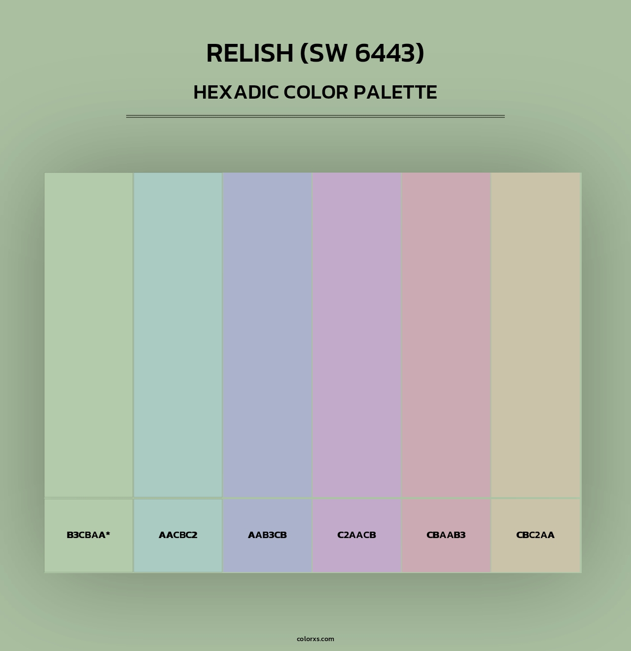 Relish (SW 6443) - Hexadic Color Palette