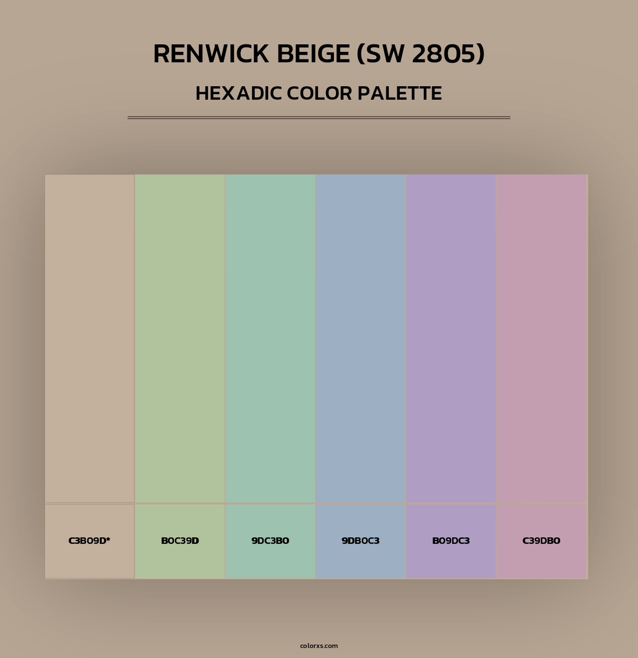 Renwick Beige (SW 2805) - Hexadic Color Palette