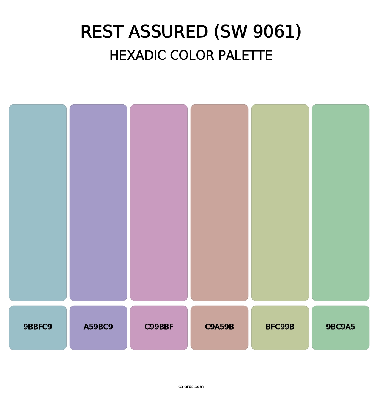 Rest Assured (SW 9061) - Hexadic Color Palette