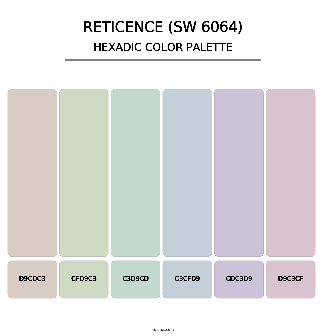 Reticence (SW 6064) - Hexadic Color Palette