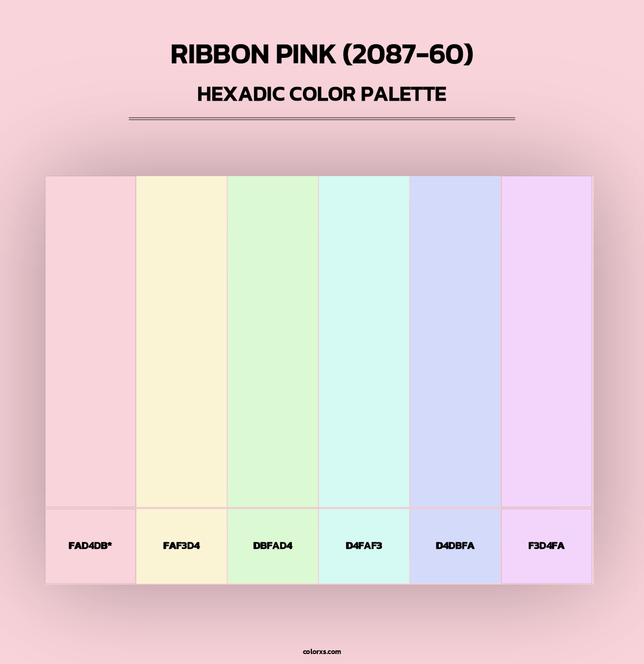Ribbon Pink (2087-60) - Hexadic Color Palette