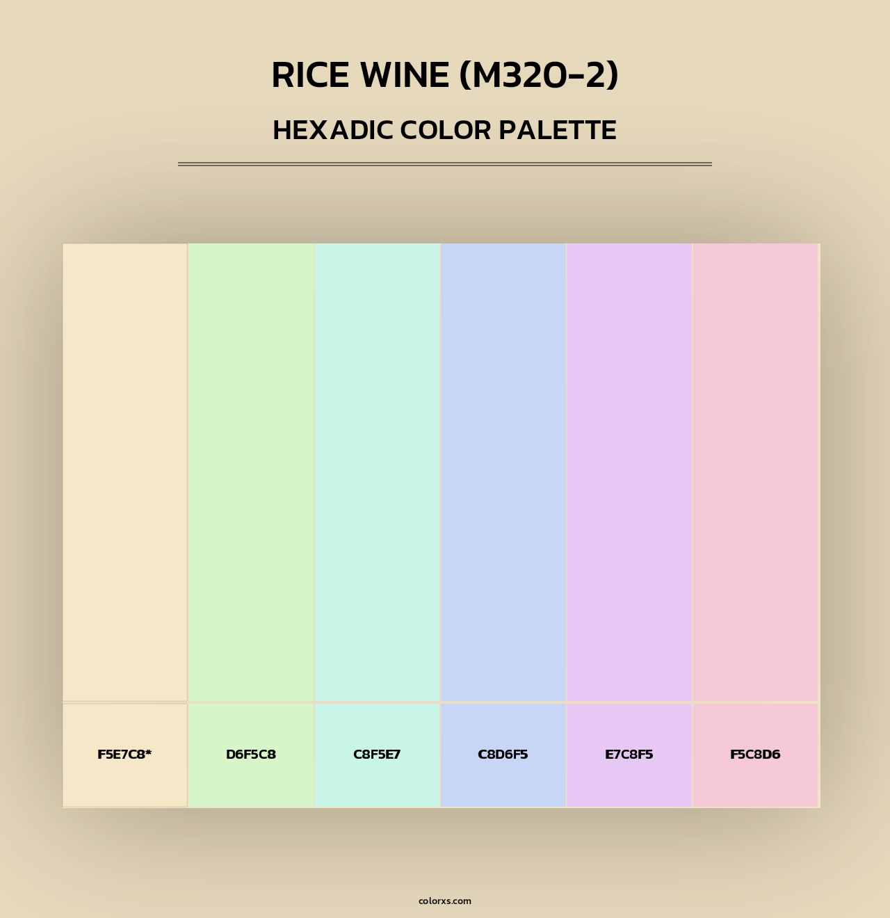 Rice Wine (M320-2) - Hexadic Color Palette