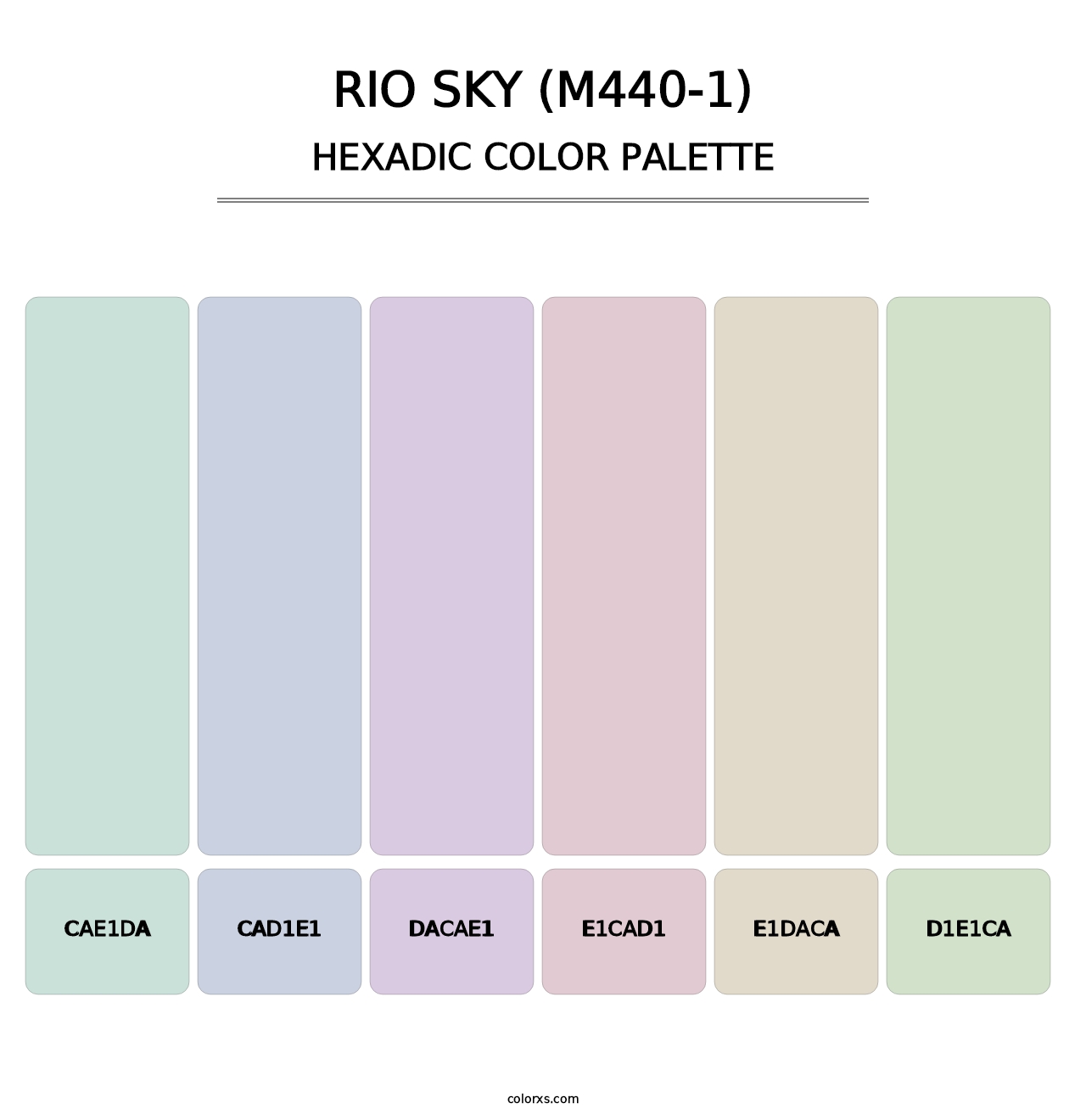 Rio Sky (M440-1) - Hexadic Color Palette