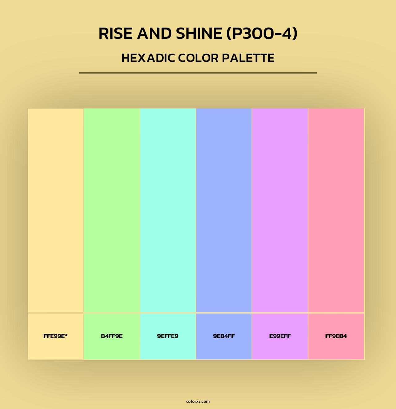 Rise And Shine (P300-4) - Hexadic Color Palette