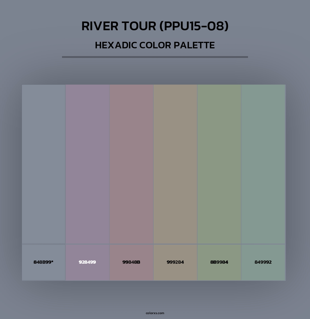 River Tour (PPU15-08) - Hexadic Color Palette