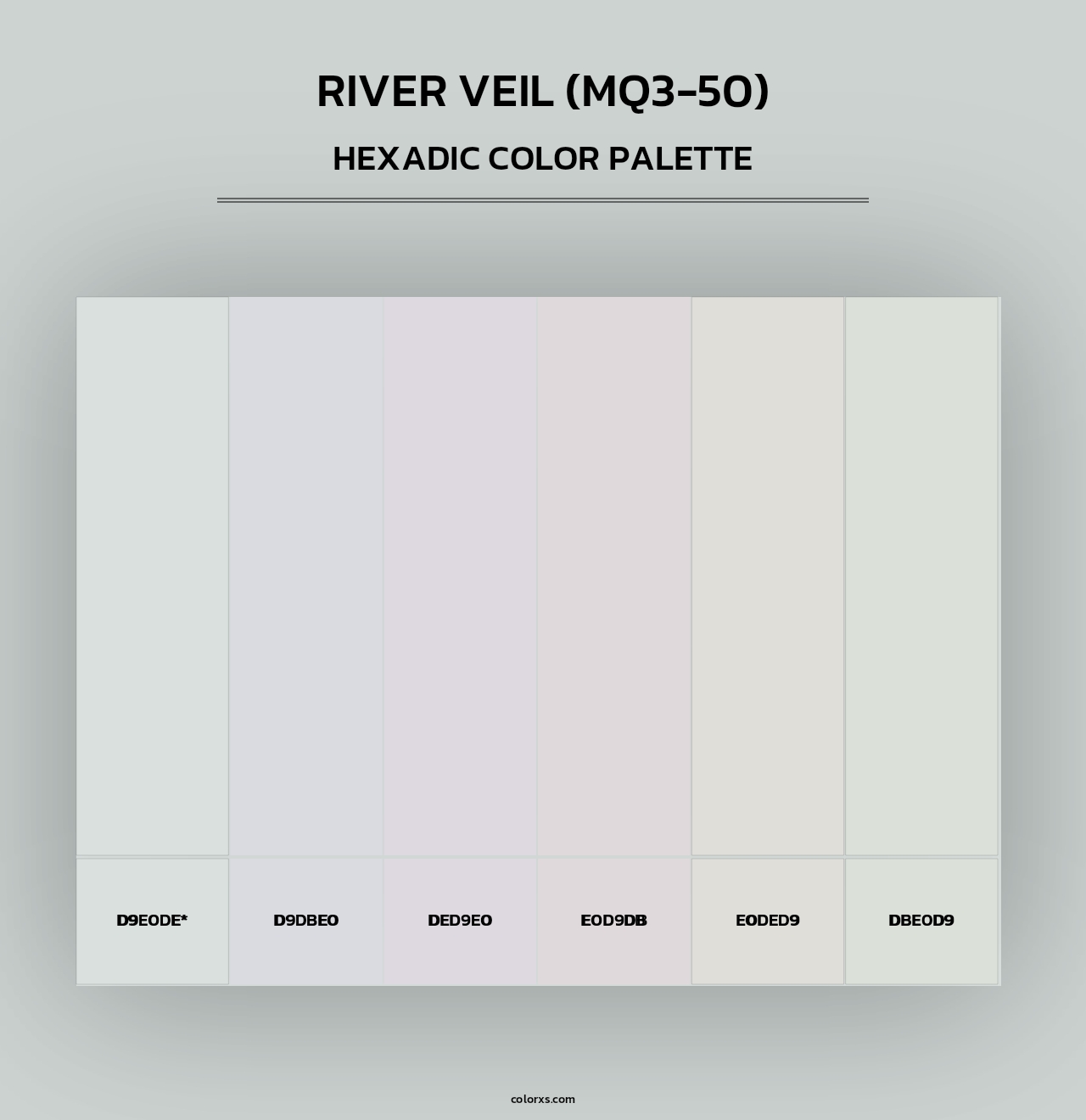 River Veil (MQ3-50) - Hexadic Color Palette