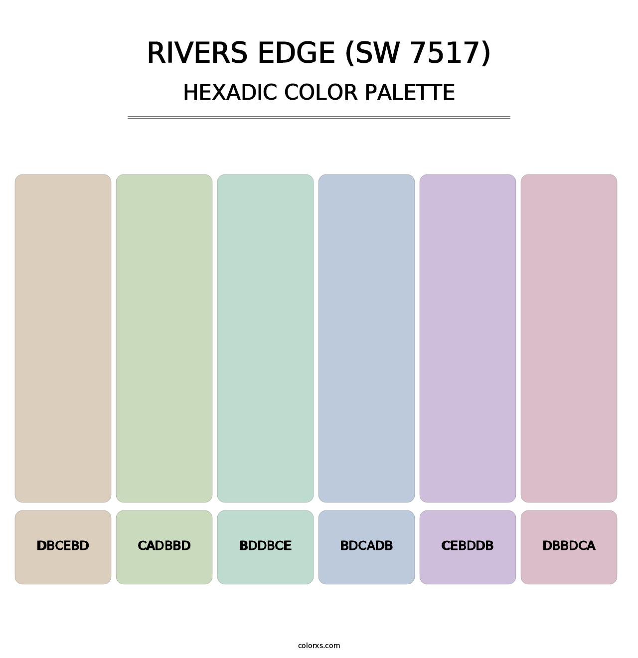 Rivers Edge (SW 7517) - Hexadic Color Palette