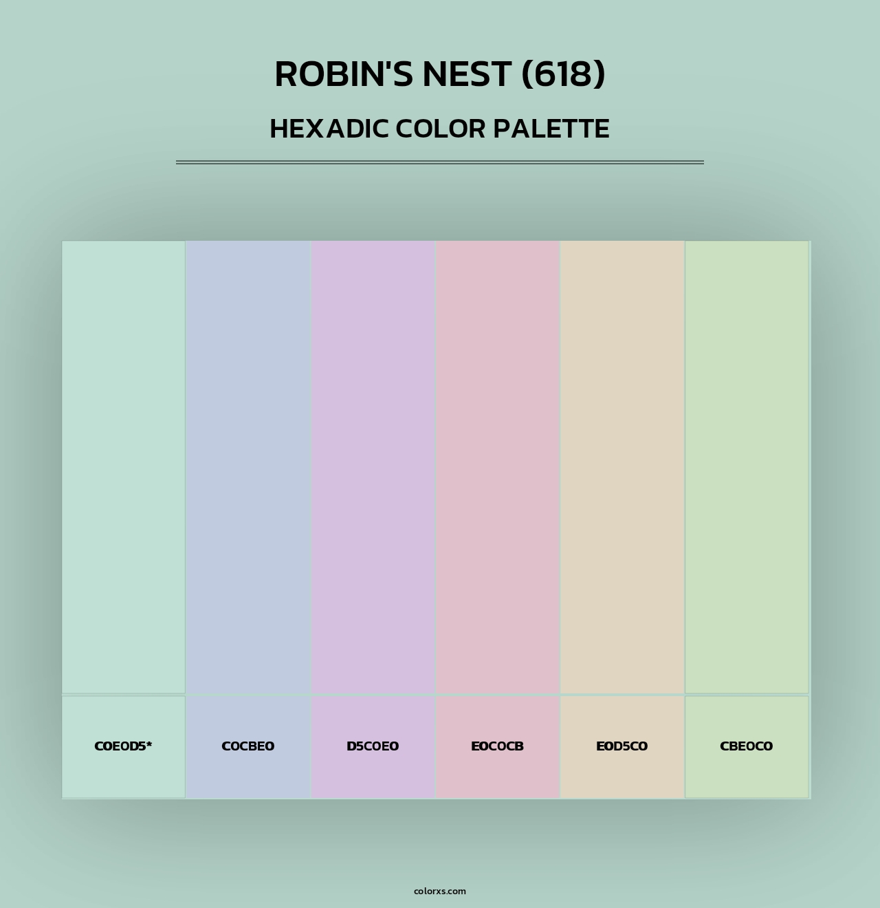 Robin's Nest (618) - Hexadic Color Palette