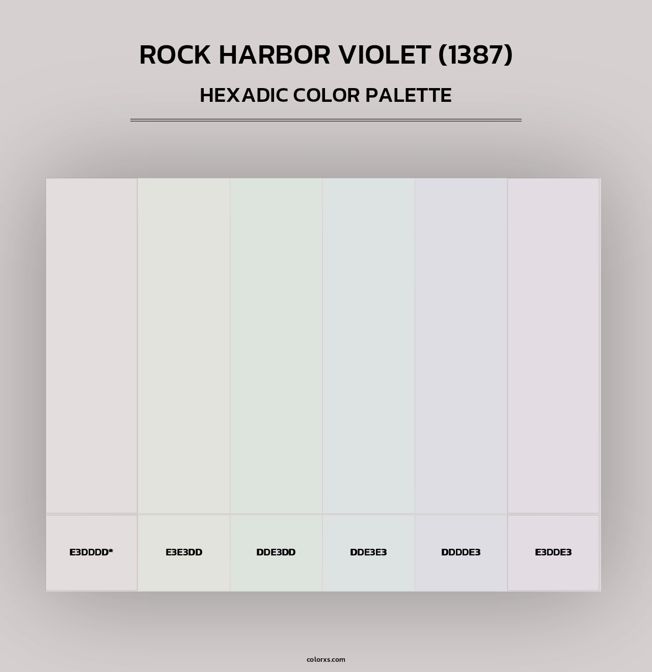 Rock Harbor Violet (1387) - Hexadic Color Palette