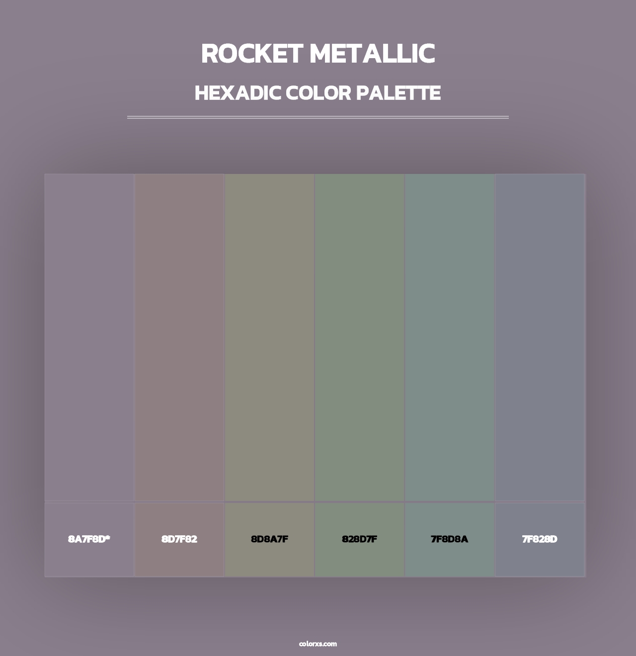 Rocket Metallic - Hexadic Color Palette