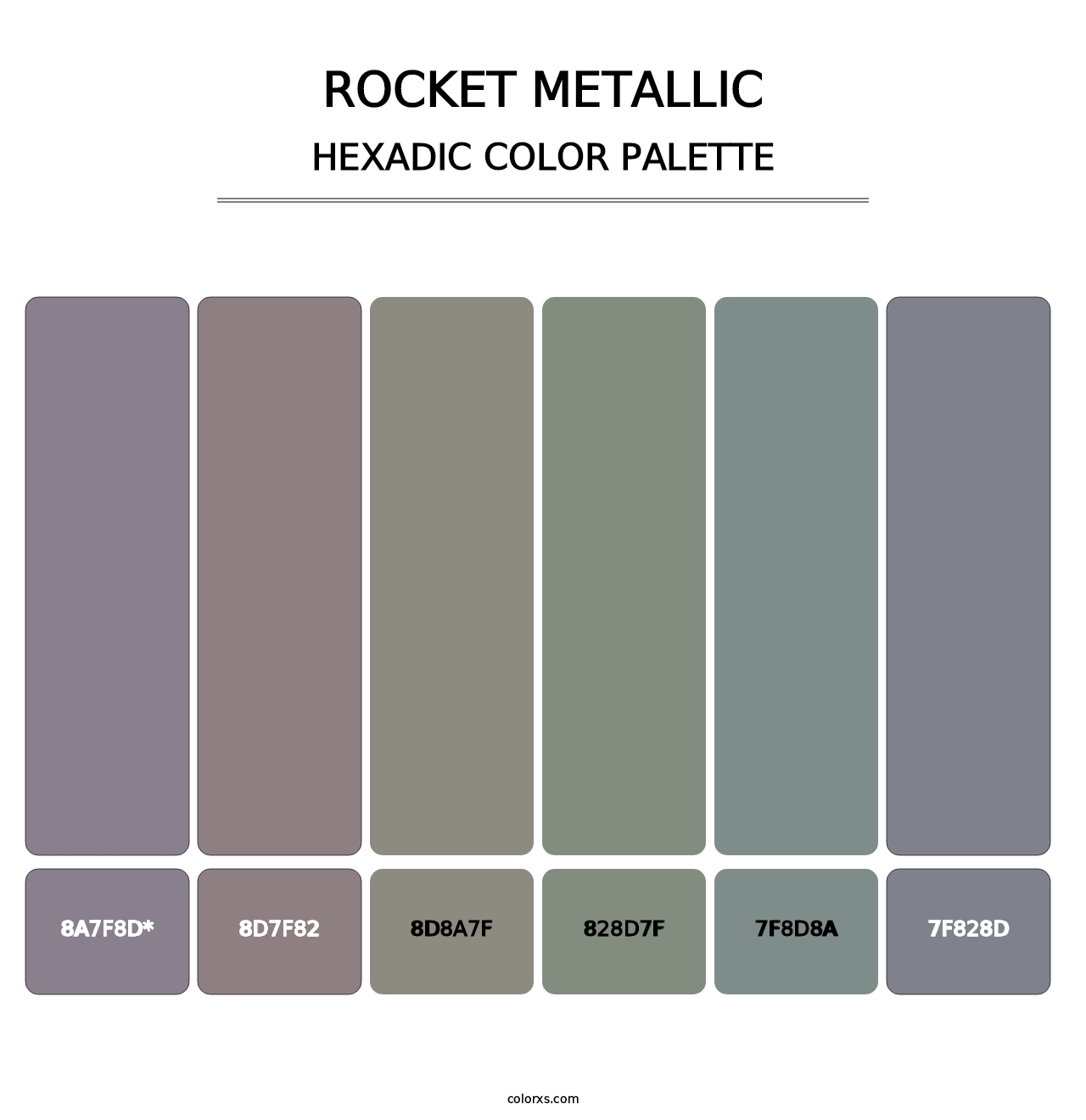 Rocket Metallic - Hexadic Color Palette