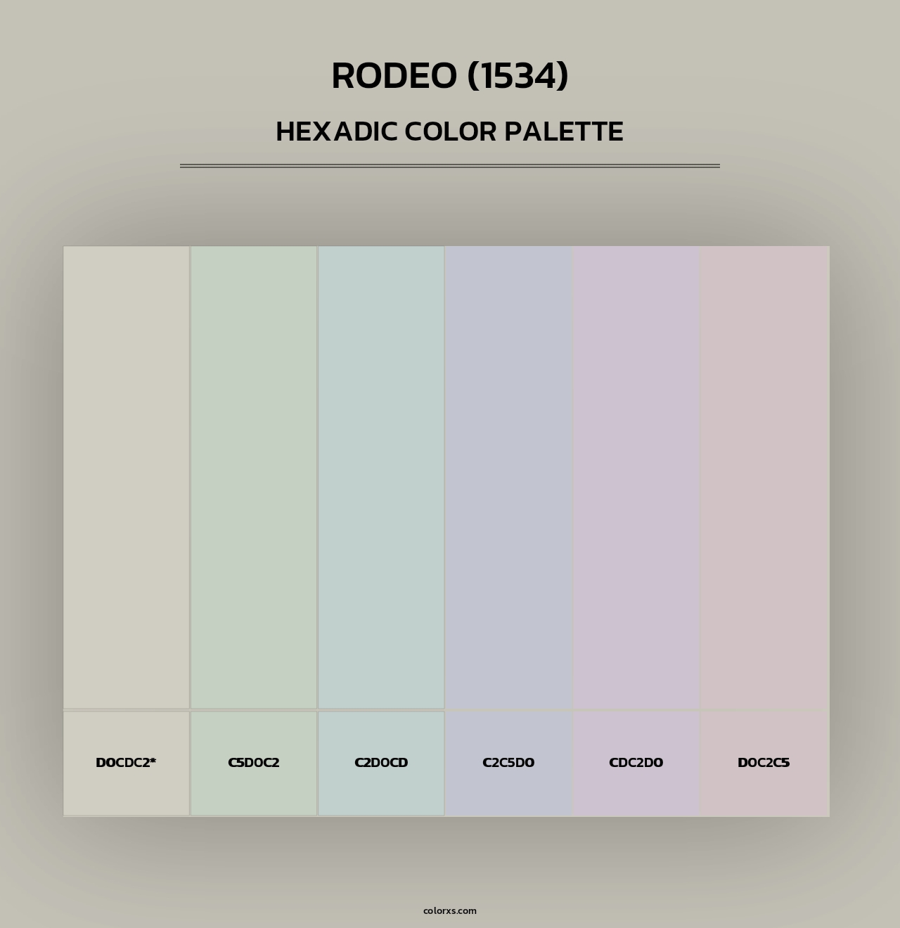 Rodeo (1534) - Hexadic Color Palette