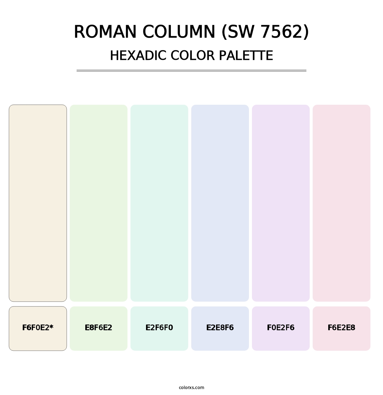 Roman Column (SW 7562) - Hexadic Color Palette