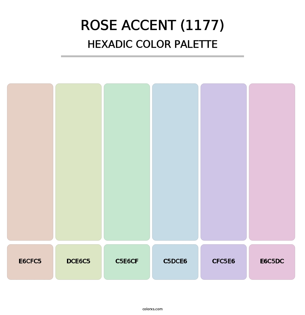 Rose Accent (1177) - Hexadic Color Palette