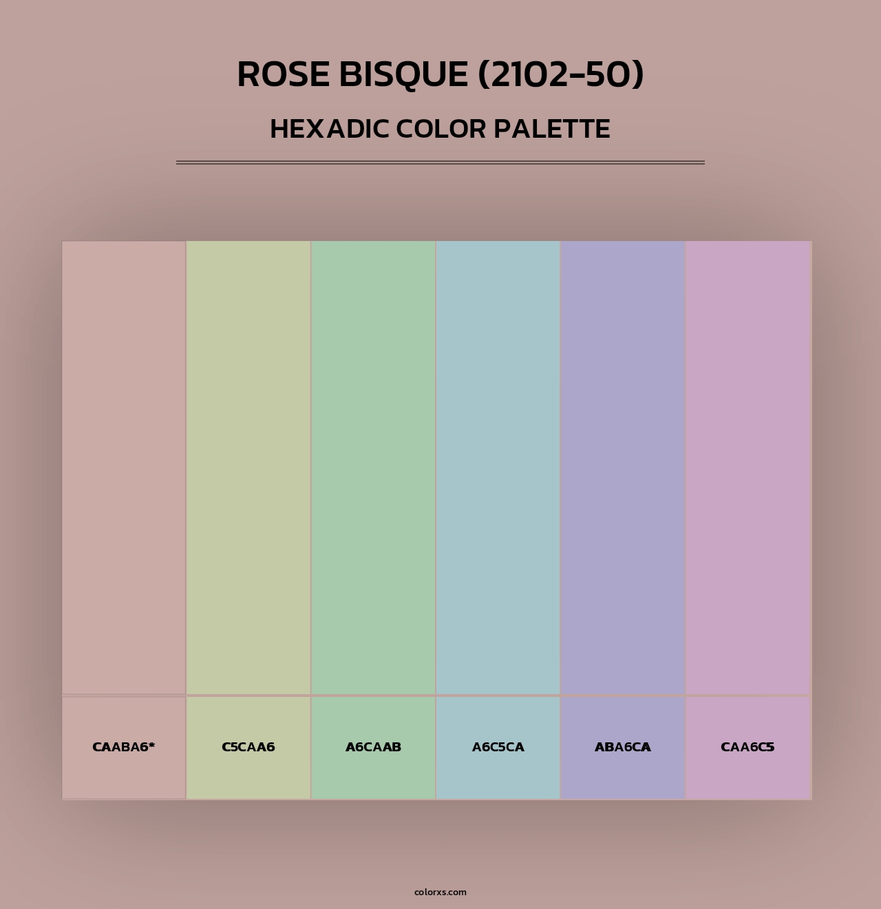 Rose Bisque (2102-50) - Hexadic Color Palette