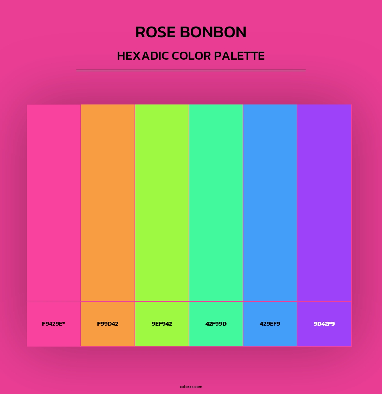 Rose Bonbon - Hexadic Color Palette