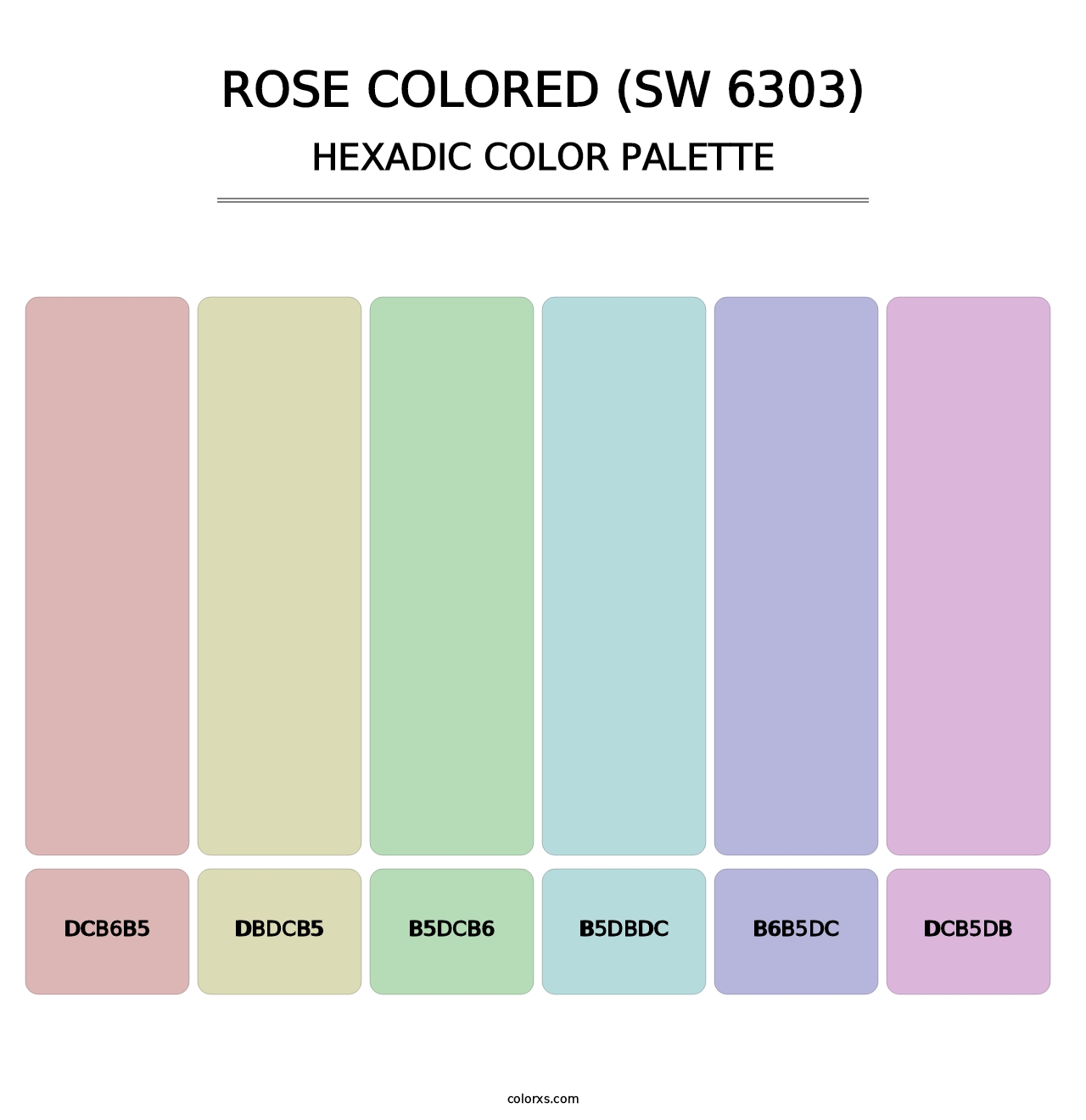 Rose Colored (SW 6303) - Hexadic Color Palette