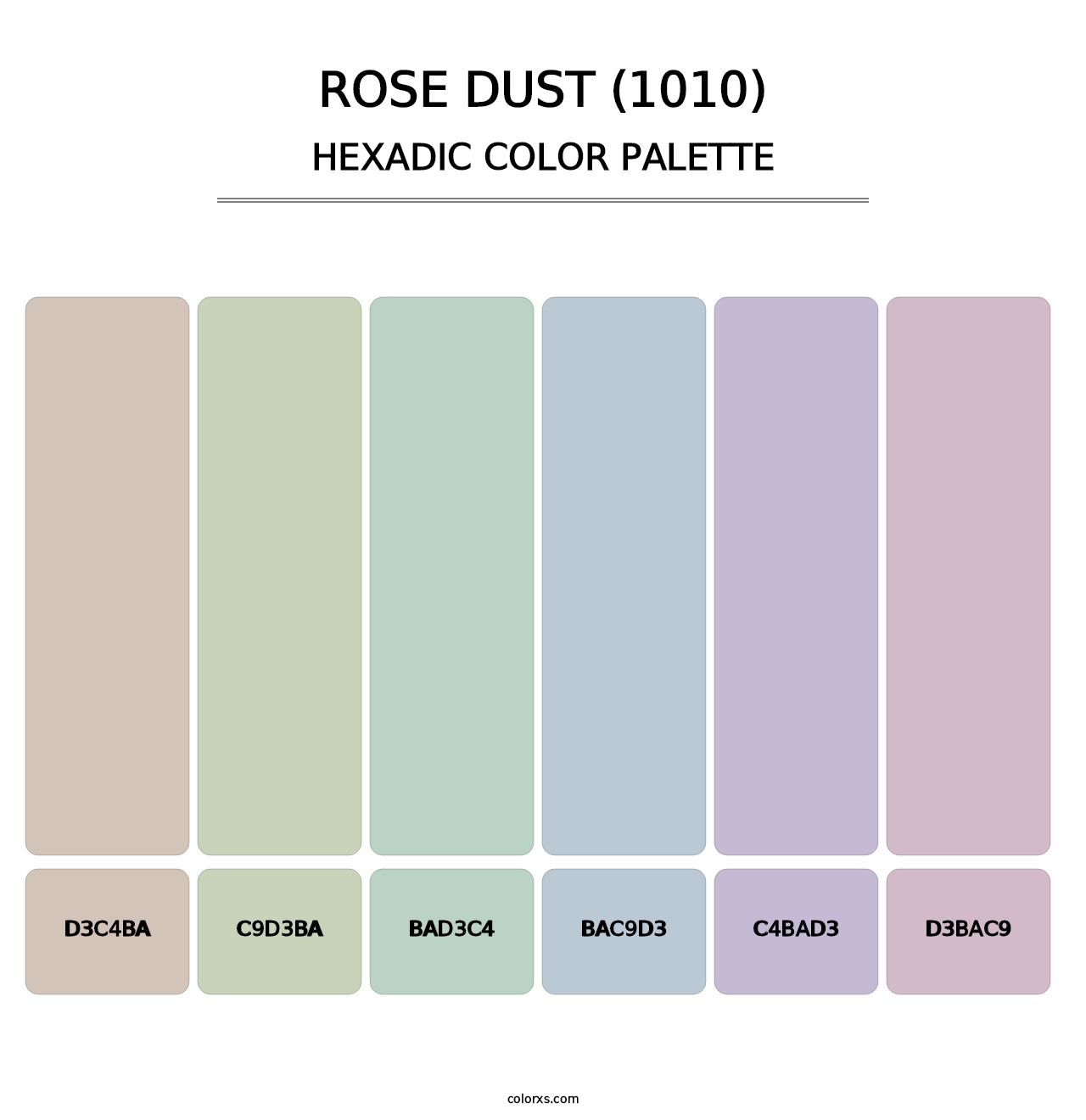 Rose Dust (1010) - Hexadic Color Palette