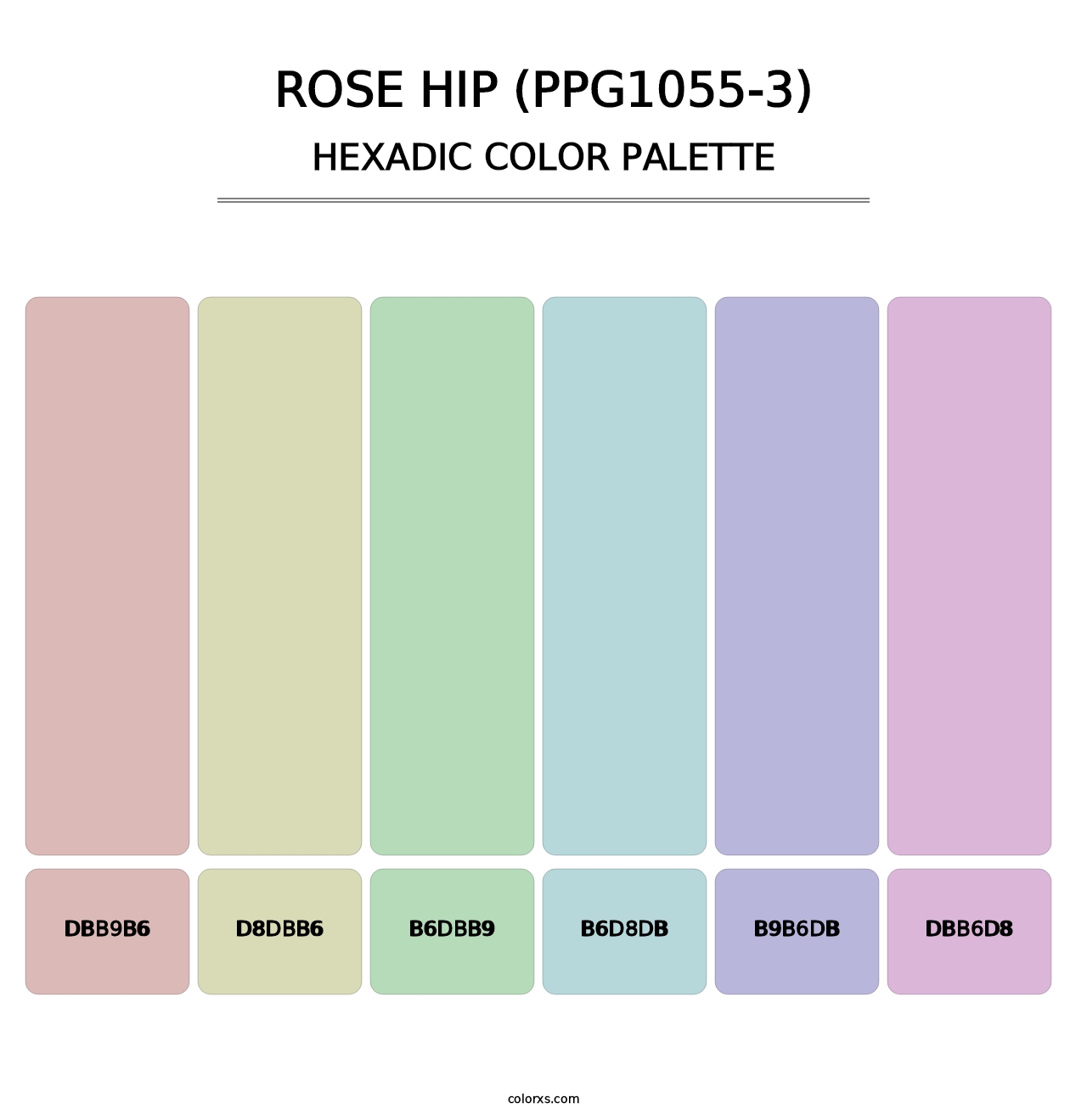 Rose Hip (PPG1055-3) - Hexadic Color Palette