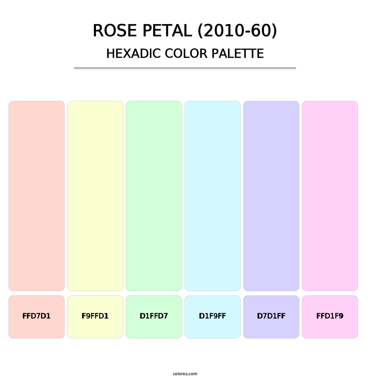 Rose Petal (2010-60) - Hexadic Color Palette