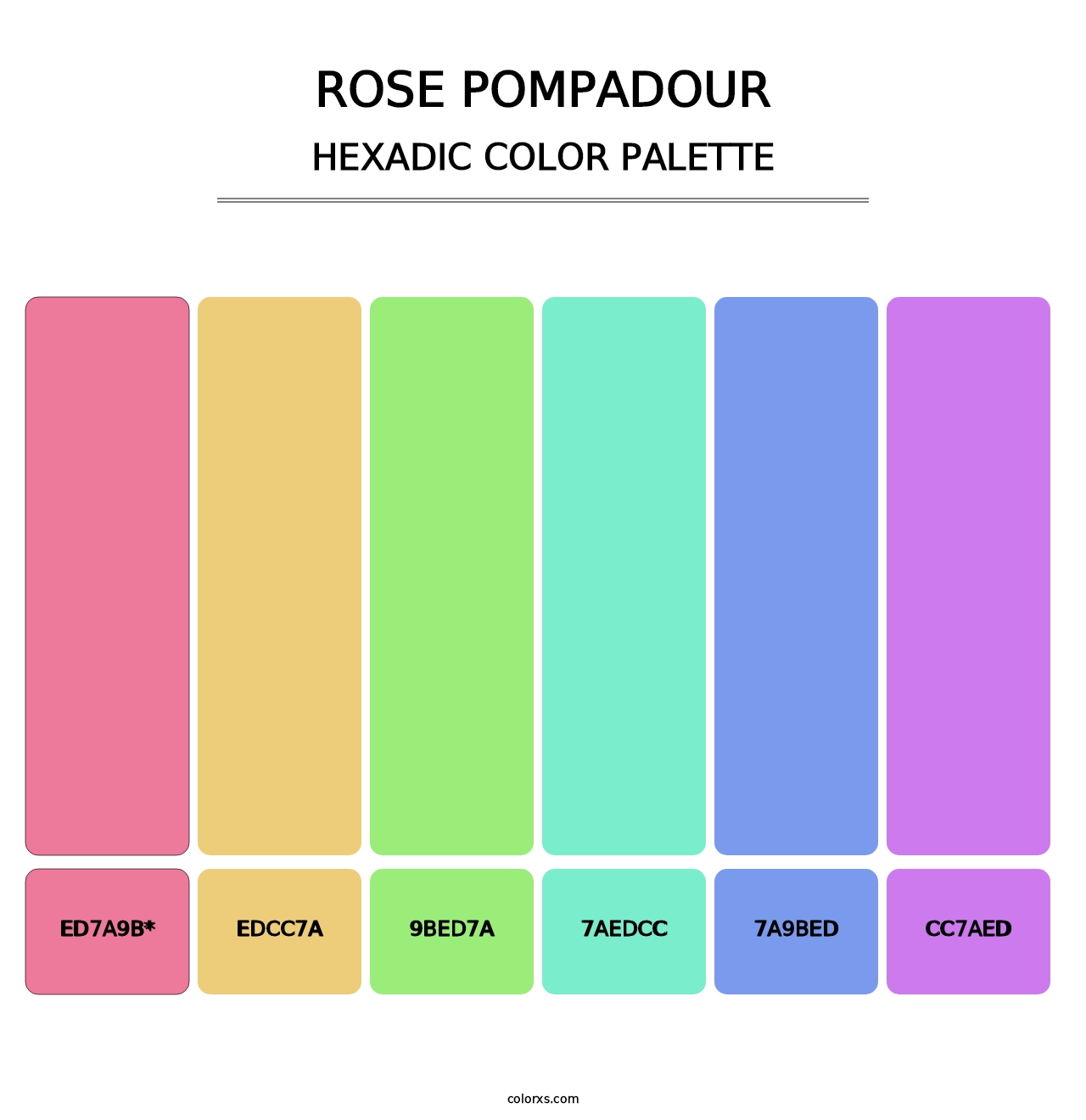 Rose Pompadour - Hexadic Color Palette