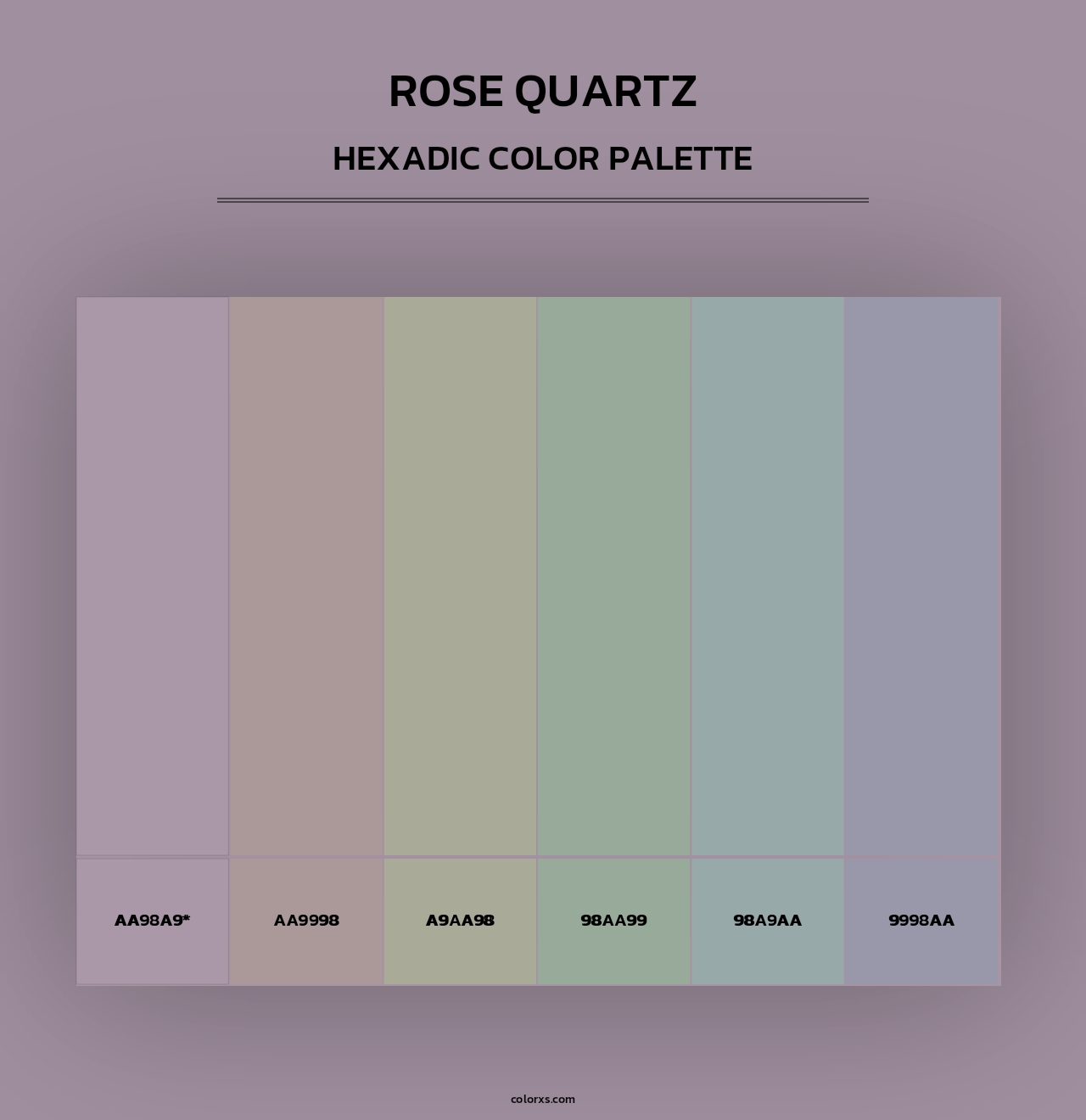 Rose quartz - Hexadic Color Palette