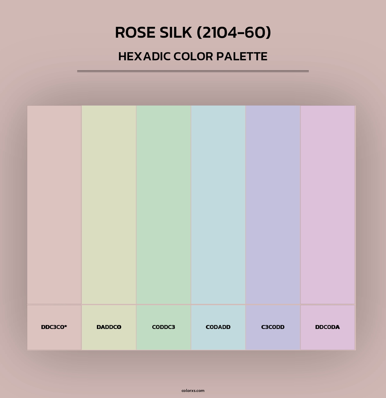 Rose Silk (2104-60) - Hexadic Color Palette